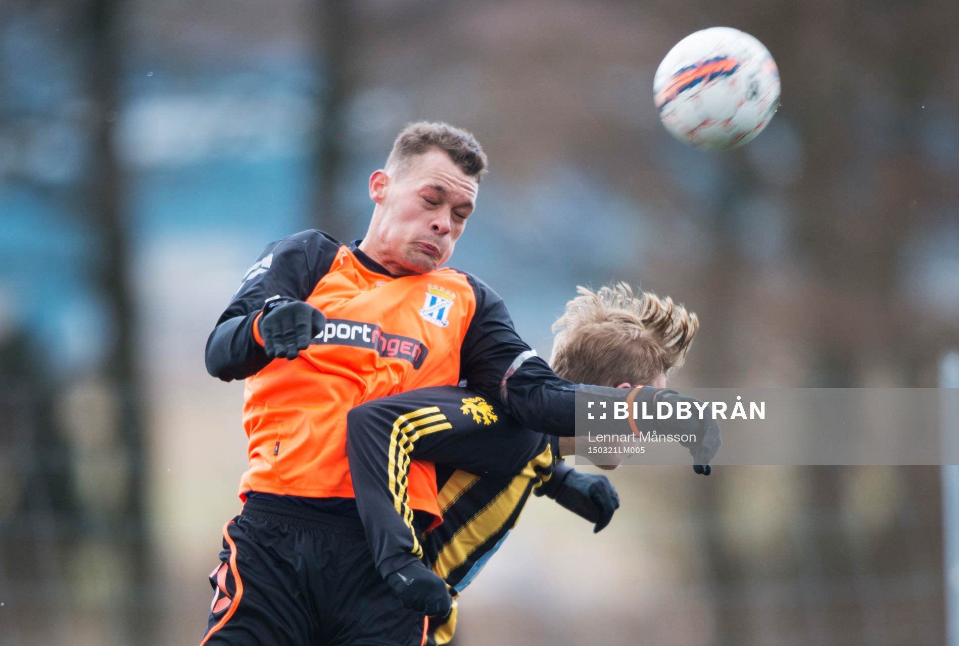 IFK Hässleholms Filip Ranmo i träningsmatchen i fotboll
