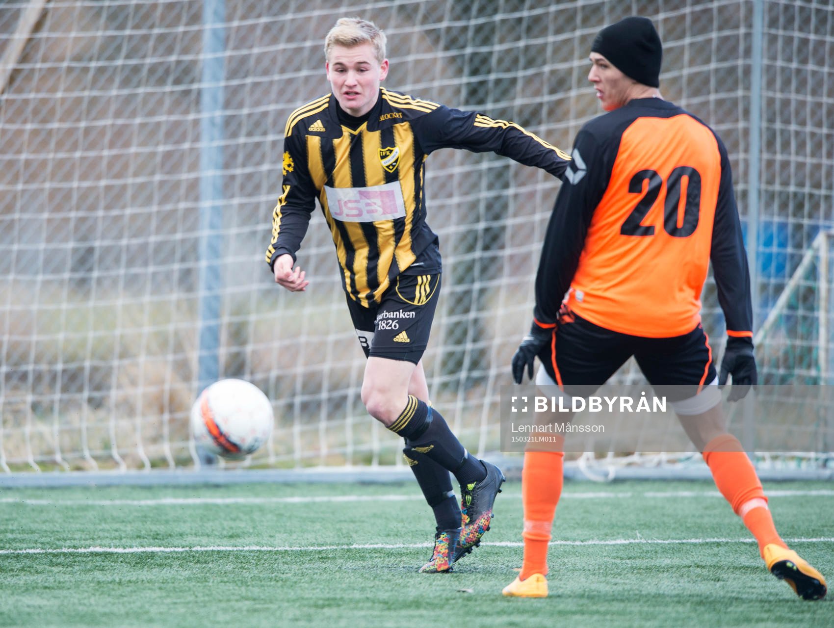 i träningsmatchen i fotboll mellan IFK Kristianstad och