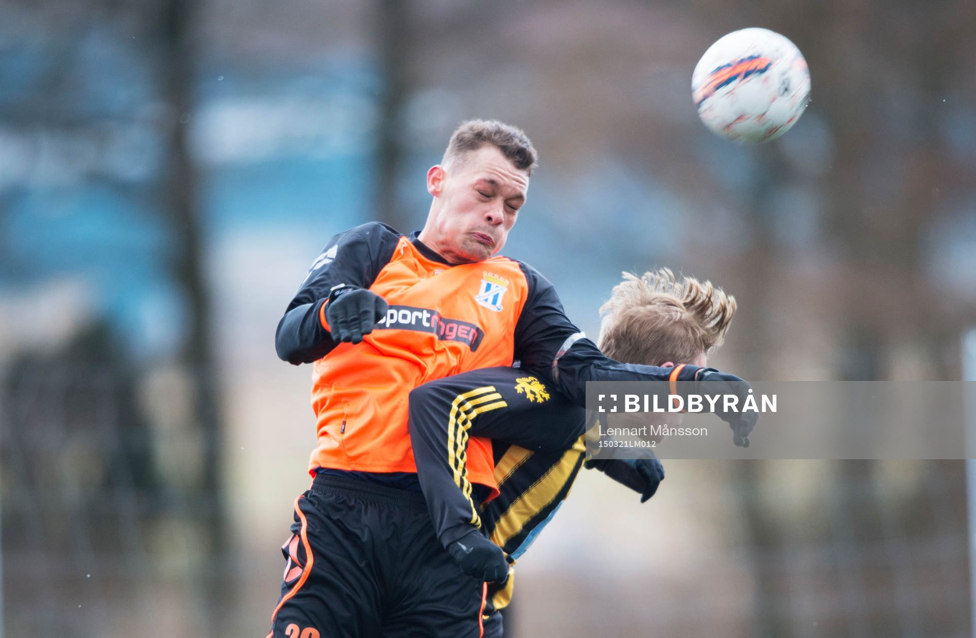 IFK Hässleholms Filip Ranmo i träningsmatchen i fotboll