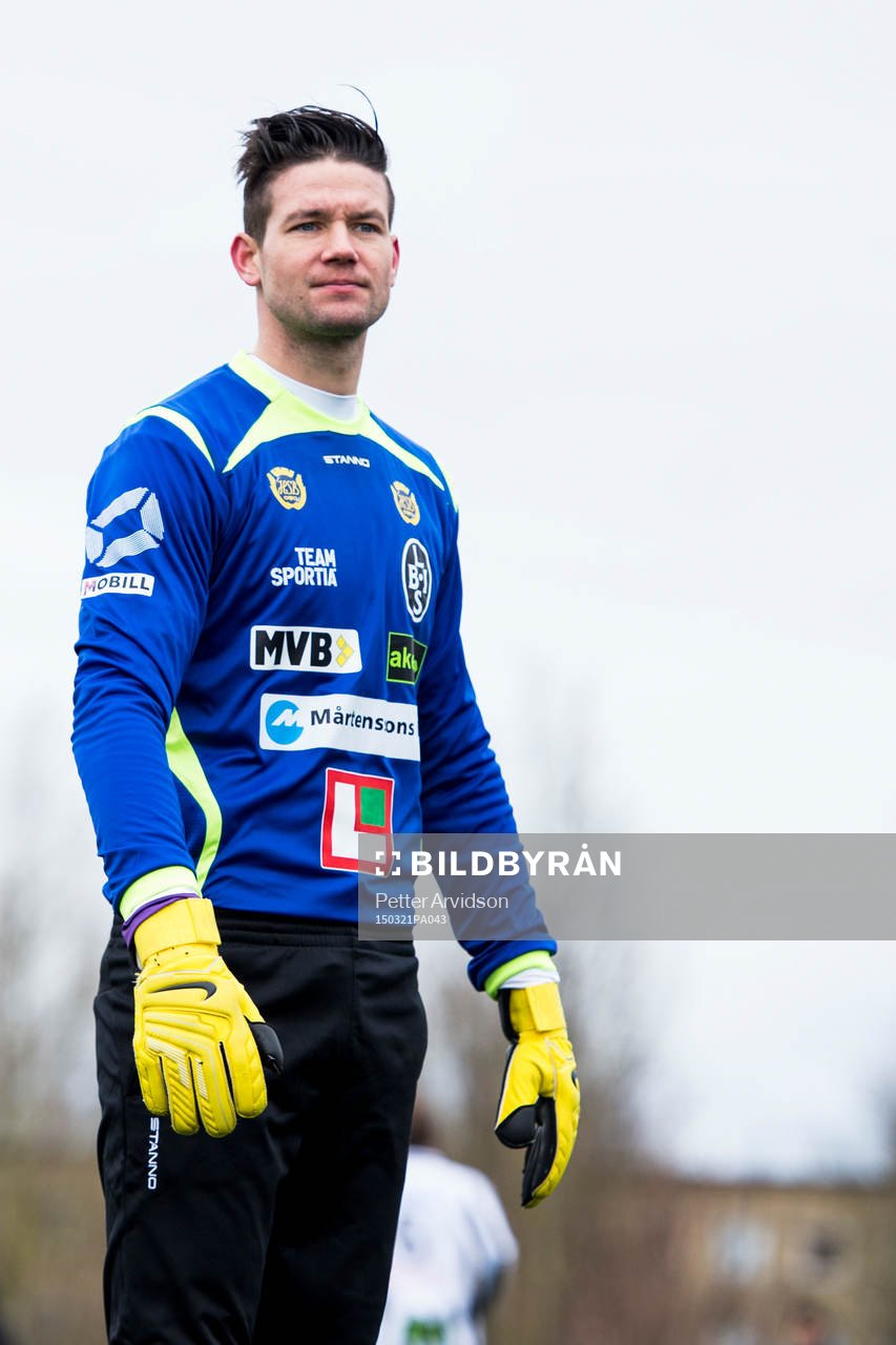 Landskronas målvakt Jonas Sandqvist