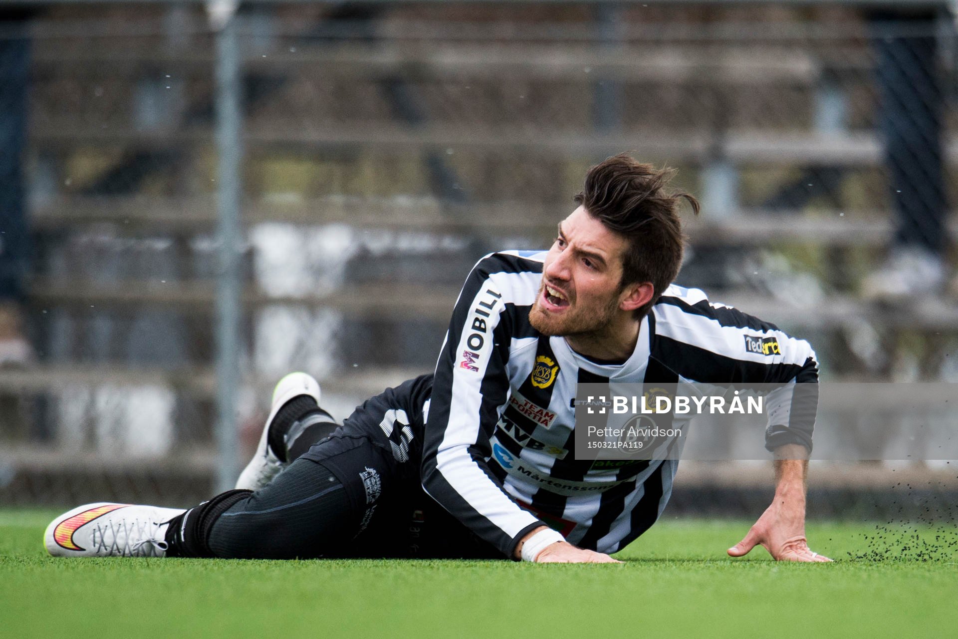 Landskronas Muamet Asanovski under en träningsmatch i fotboll mellan Landskrona och Ängelholm den 21 mars 2015 i Landskrona.