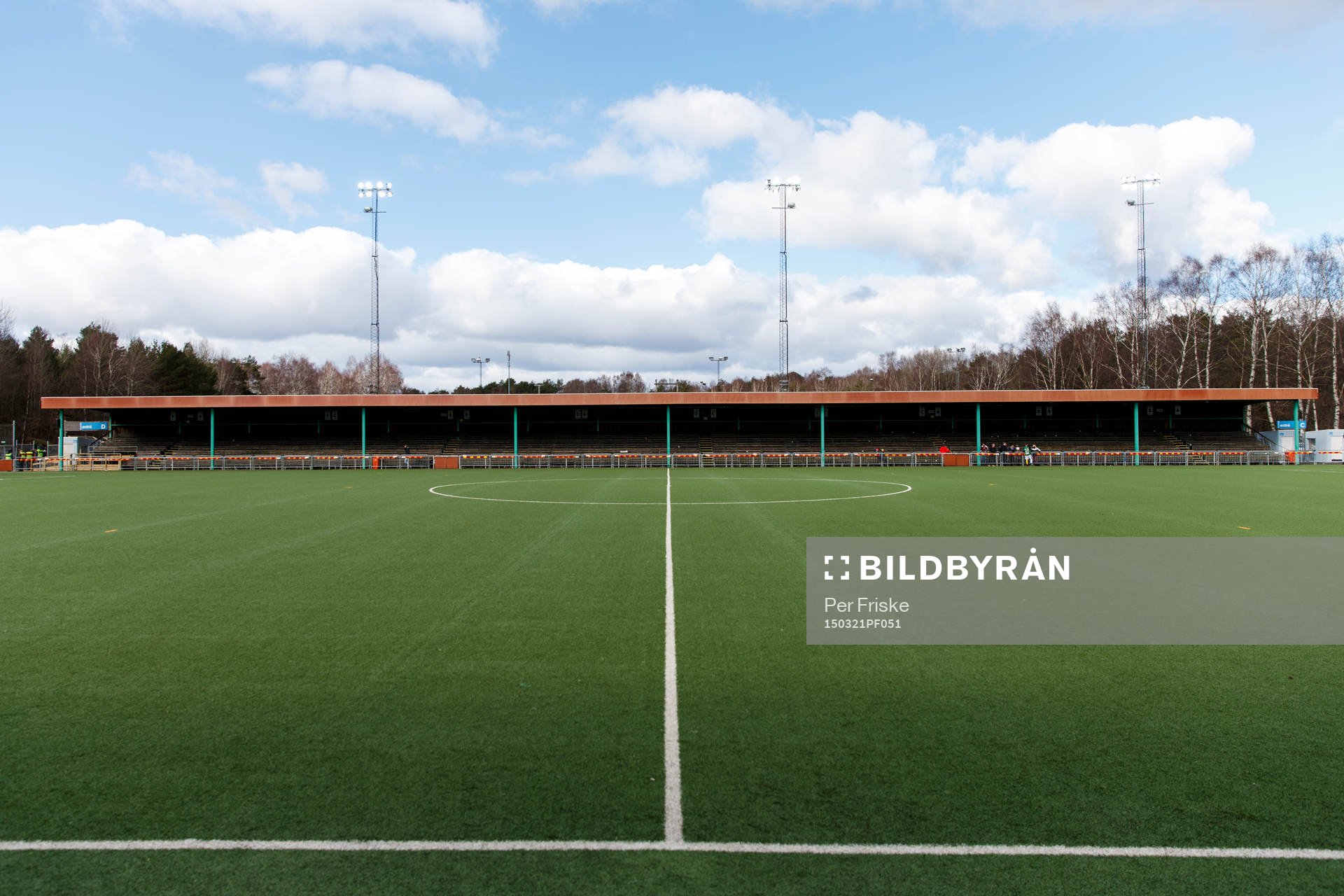 Generell vy över Ruddalen inför träningsmatchen i fotboll mellan Utsikten och Gais den 21 mars 2015 i Göteborg.