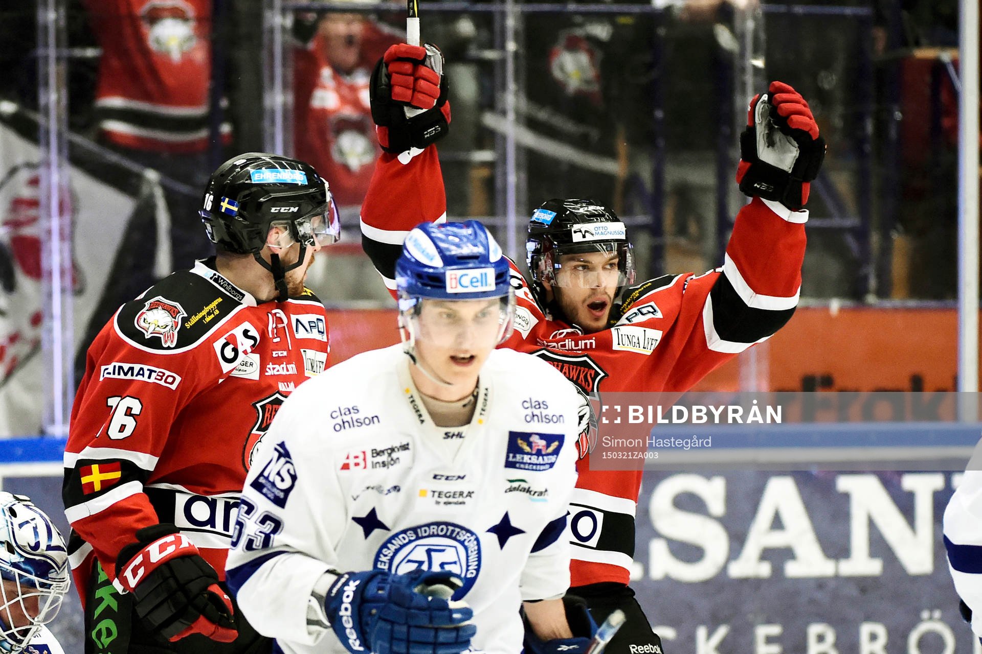 Malmö Redhawks Magnus Häggström och Björn Svensson