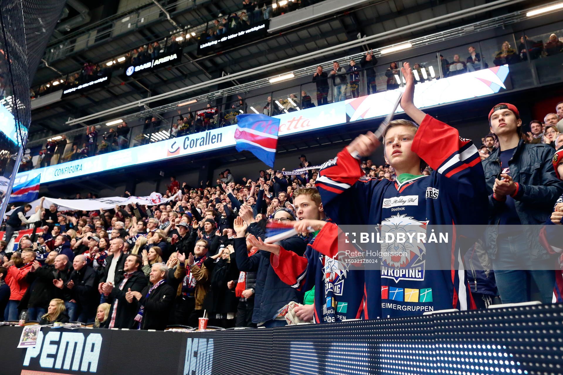 Linköpings supporters jublar