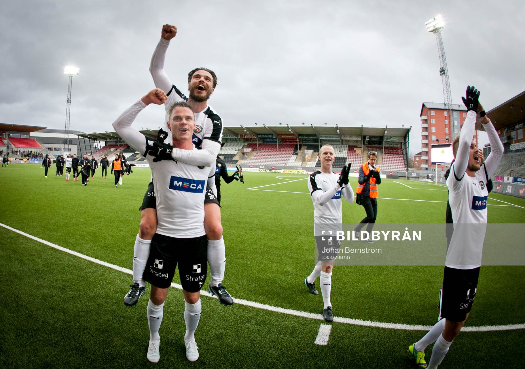 Örebros Erik Moberg, Nordin Gerzic, Daniel Gustavsson och