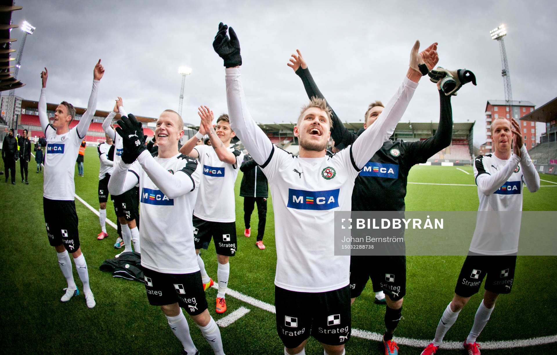 Örebros Erik Moberg, Nordin Gerzic, Daniel Gustavsson,