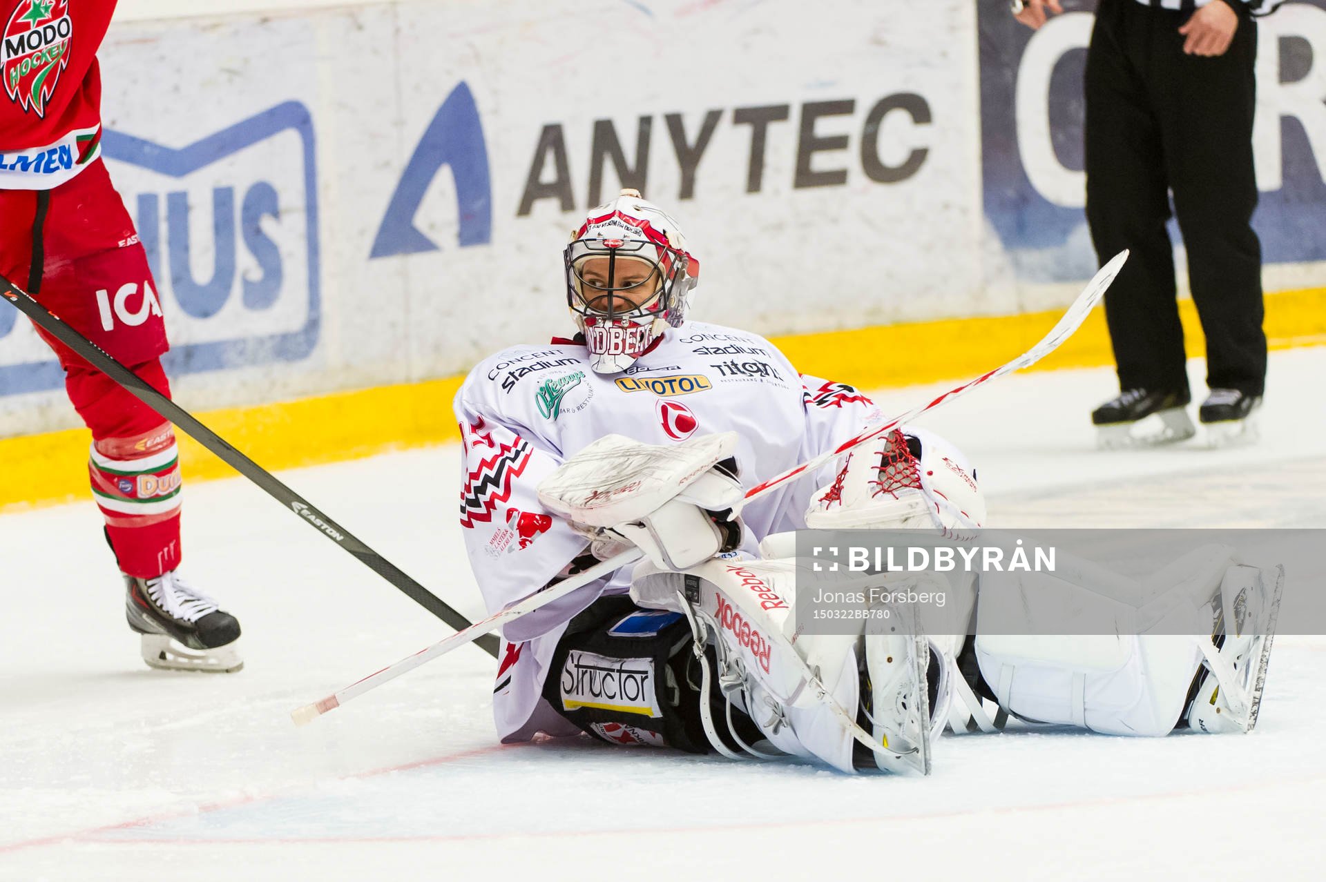 Vita Hästens målvakt Henrik Lundberg