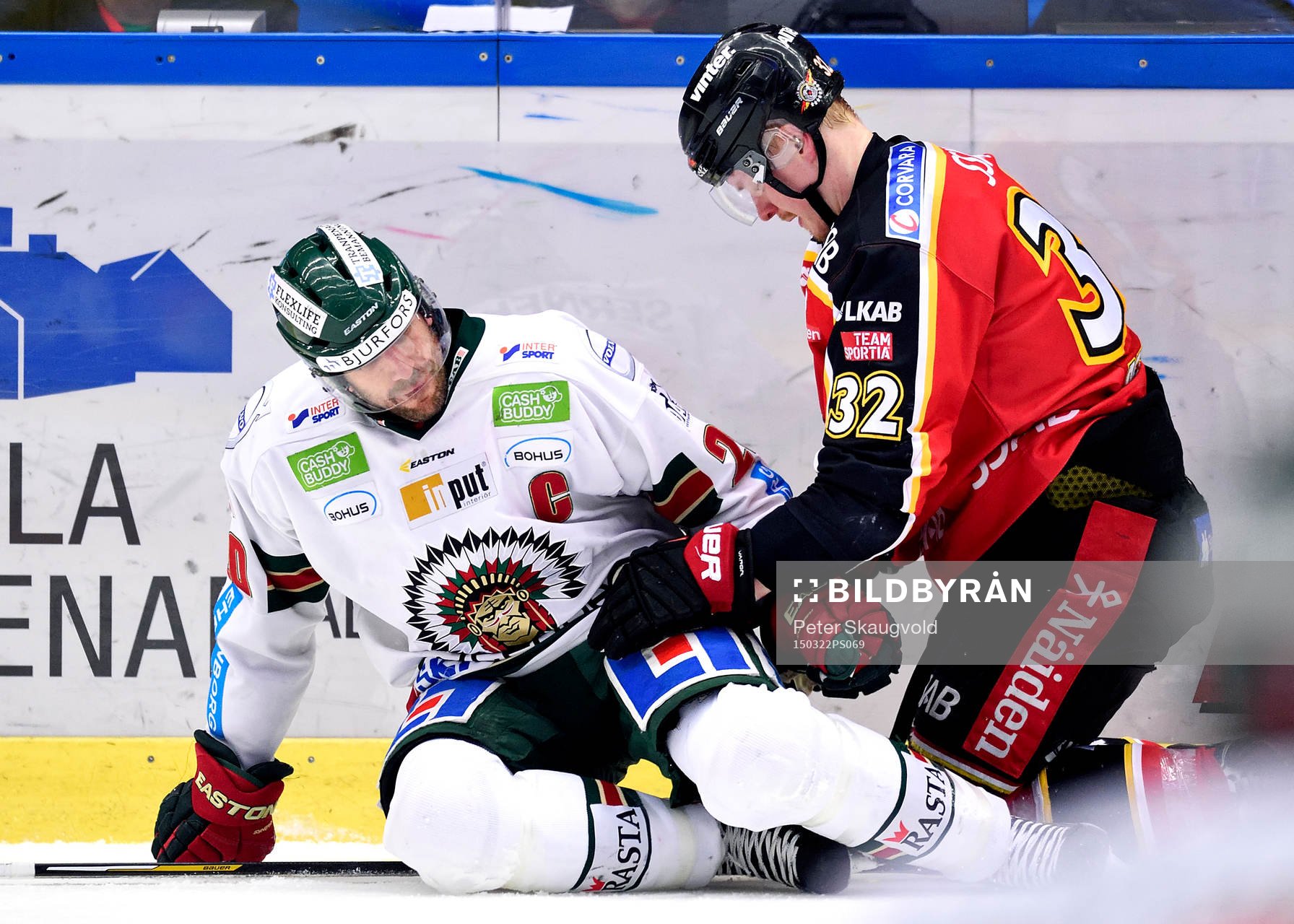 Frölundas Joel Lundqvist och Luleås Lennart Petrell
