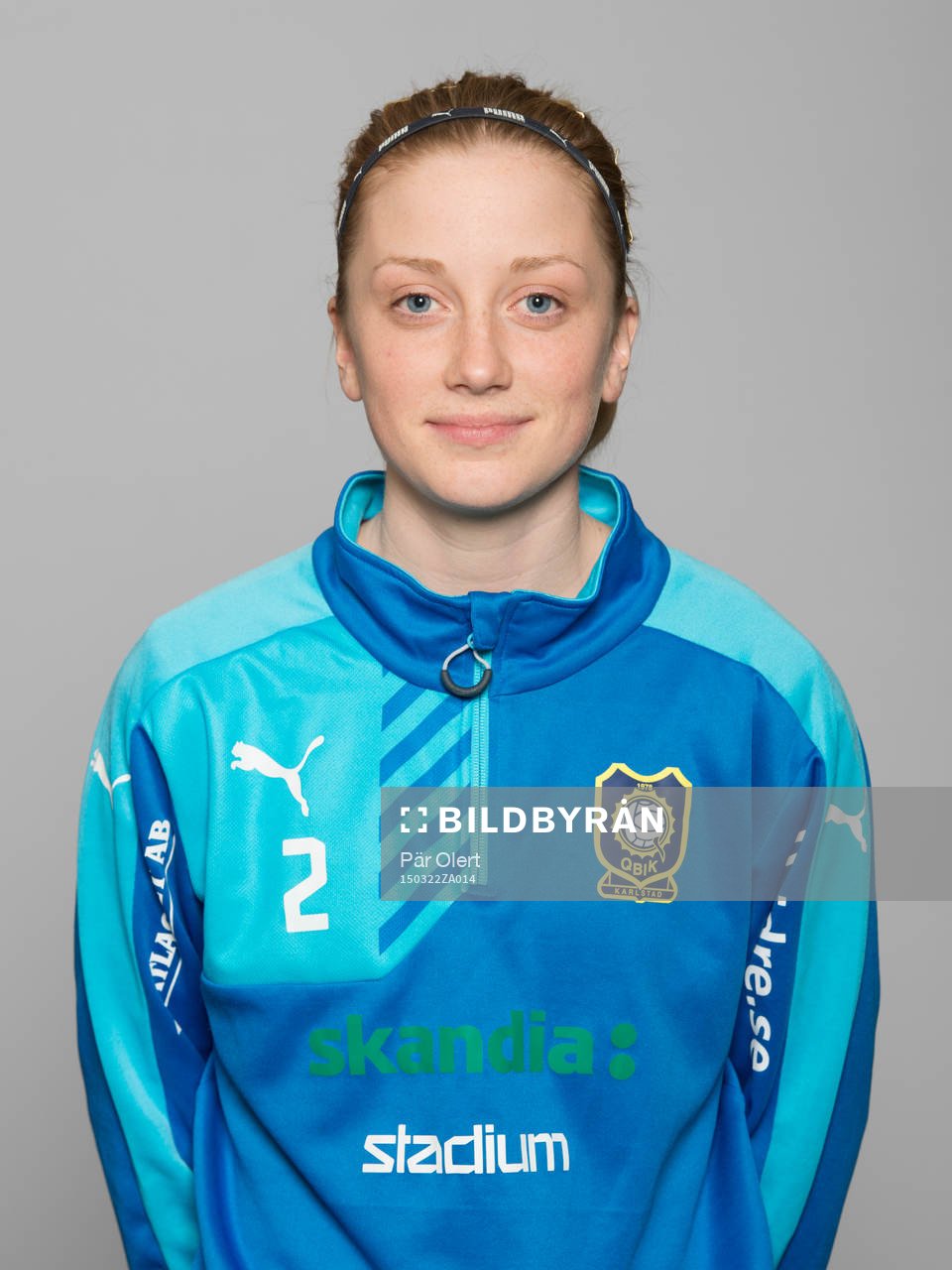 Erika Stolpe poserar för ett porträtt den 22 mars 2015 i Karlstad