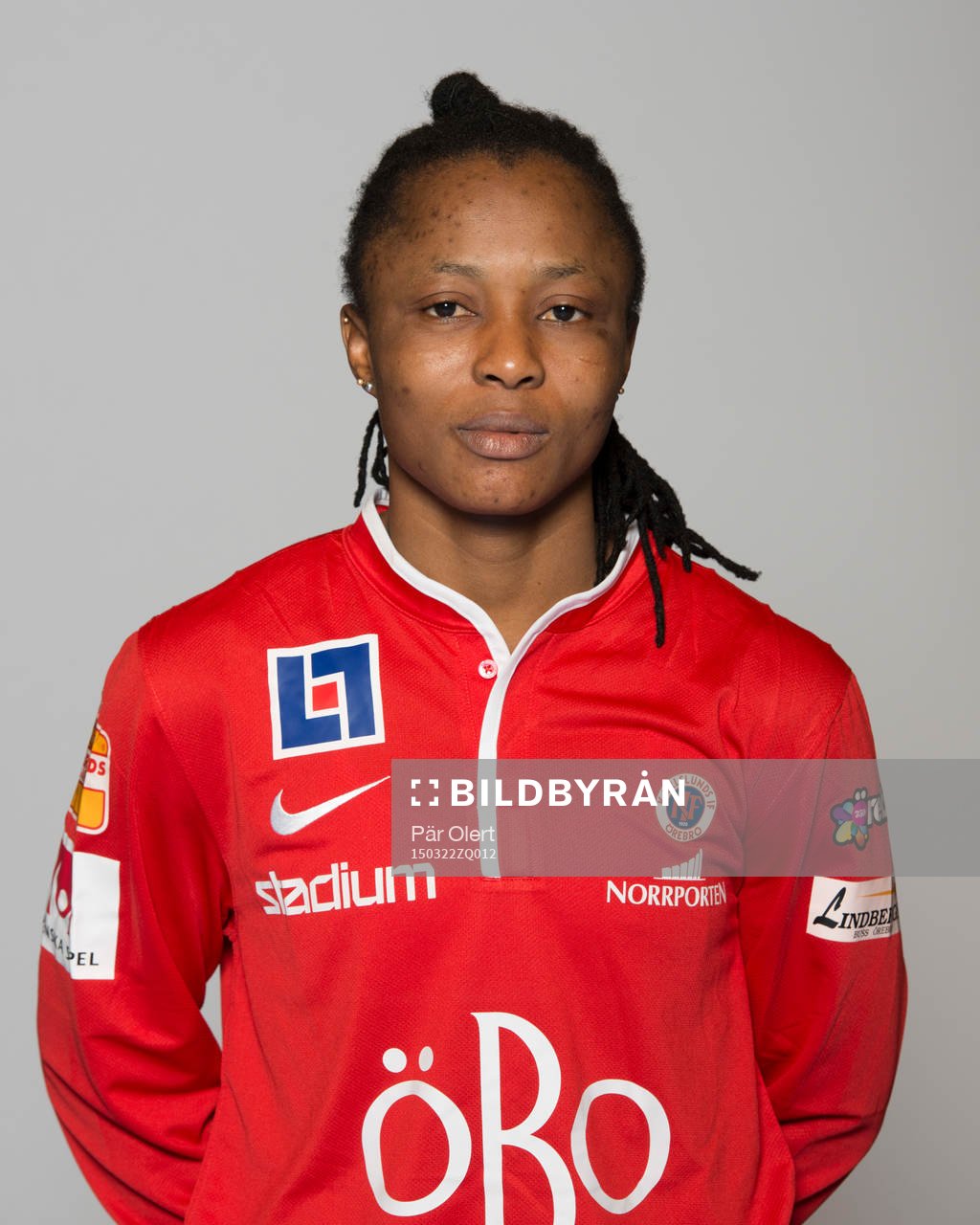 Ogonna Chukwudi poserar för ett porträtt den 21 mars 2015 i Örebro
