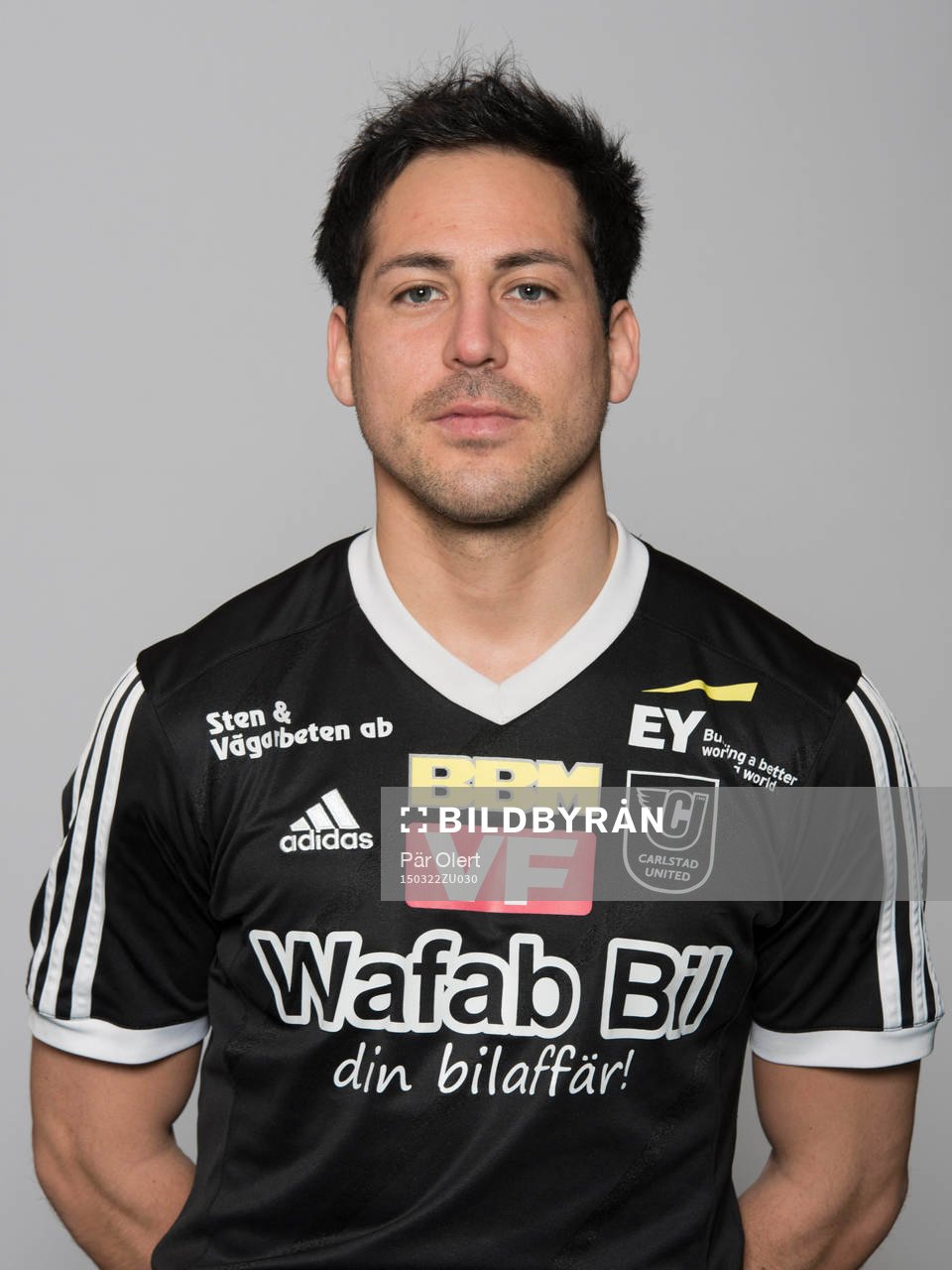 Bastian Rojas Diaz poserar för ett porträtt den 22 mars 2015 i Karlstad