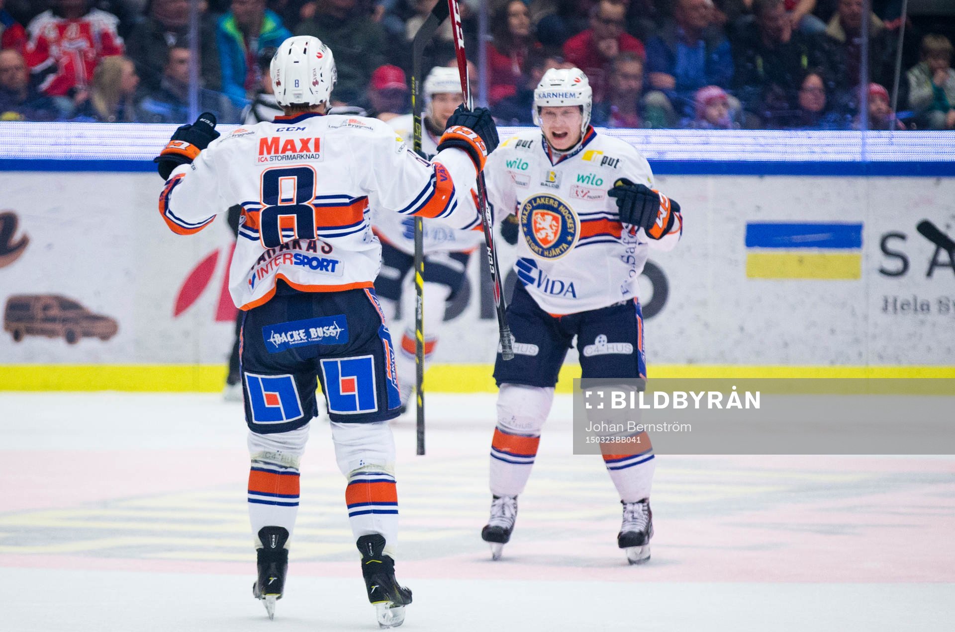 Växjös Ville Varakas gör 1-1 och jublar