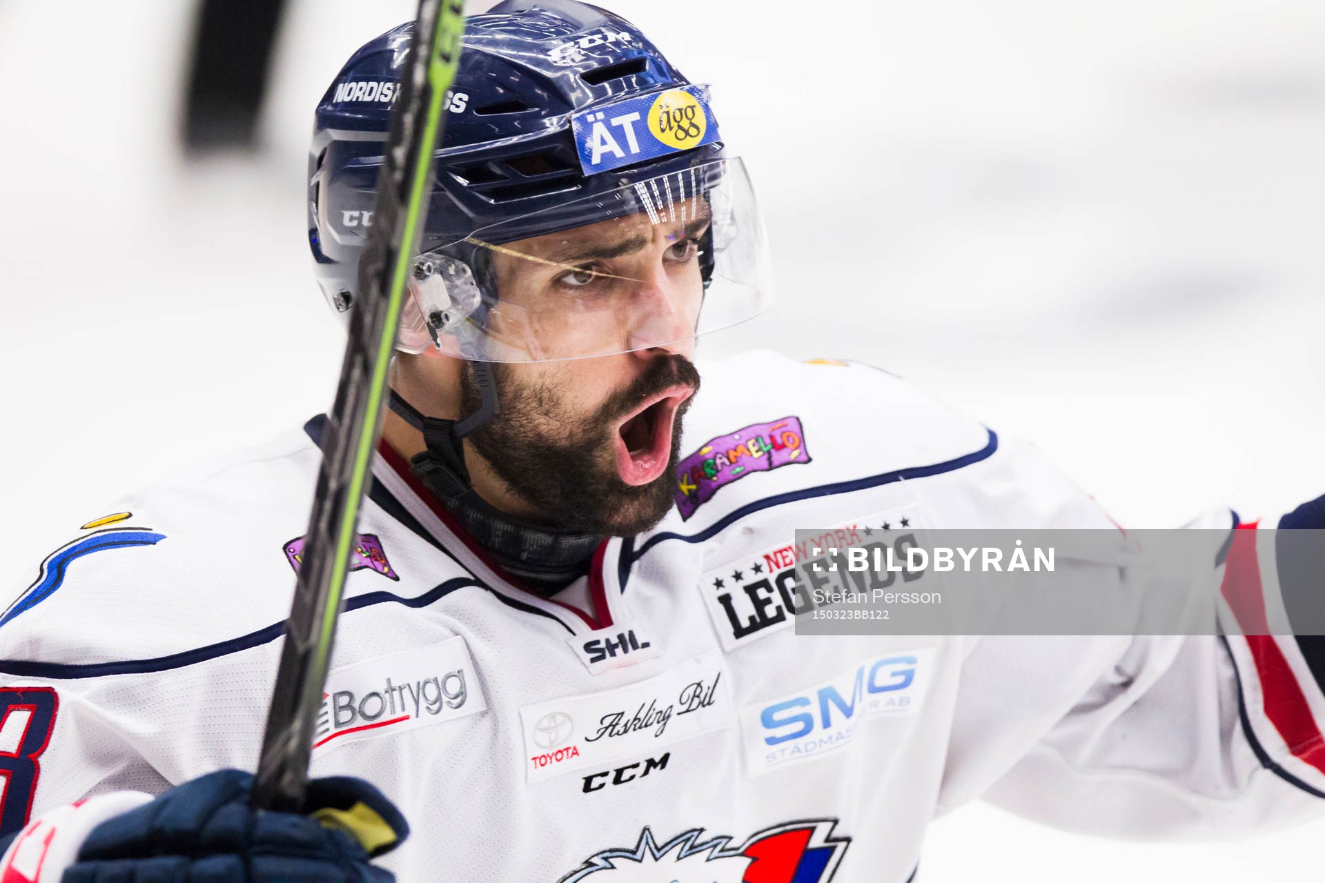 Linköpings Daniel Rahimi jublar