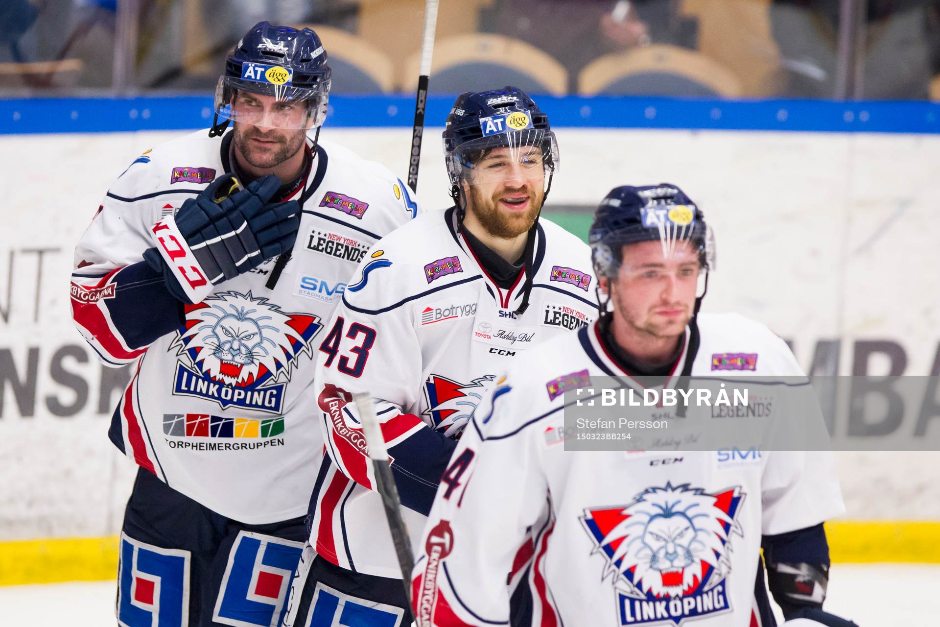 Linköpings Kent McDonell, Nichlas Hardt och Broc Little