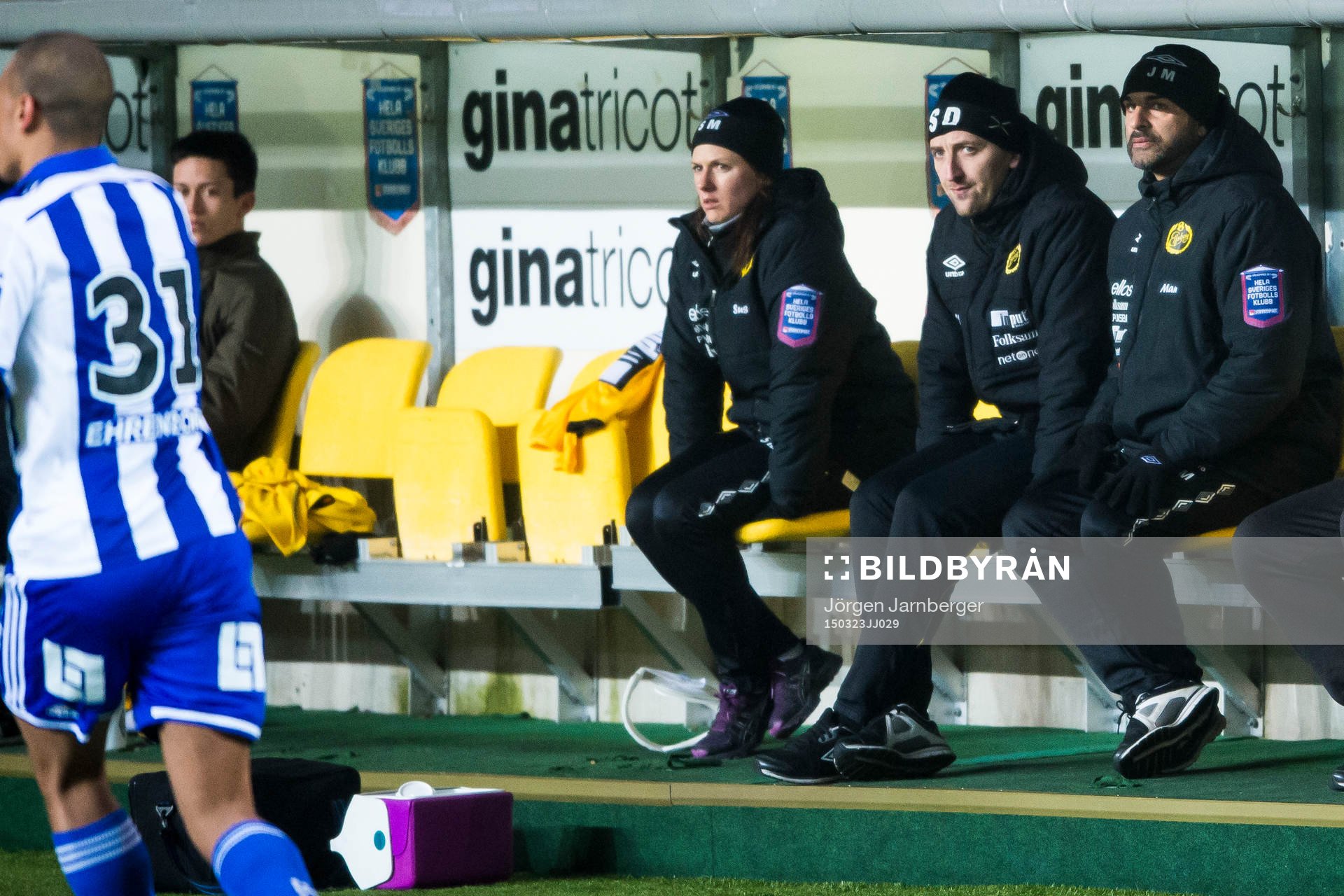 Elfsborgs tränare Jan Mian och Sanel Duzel