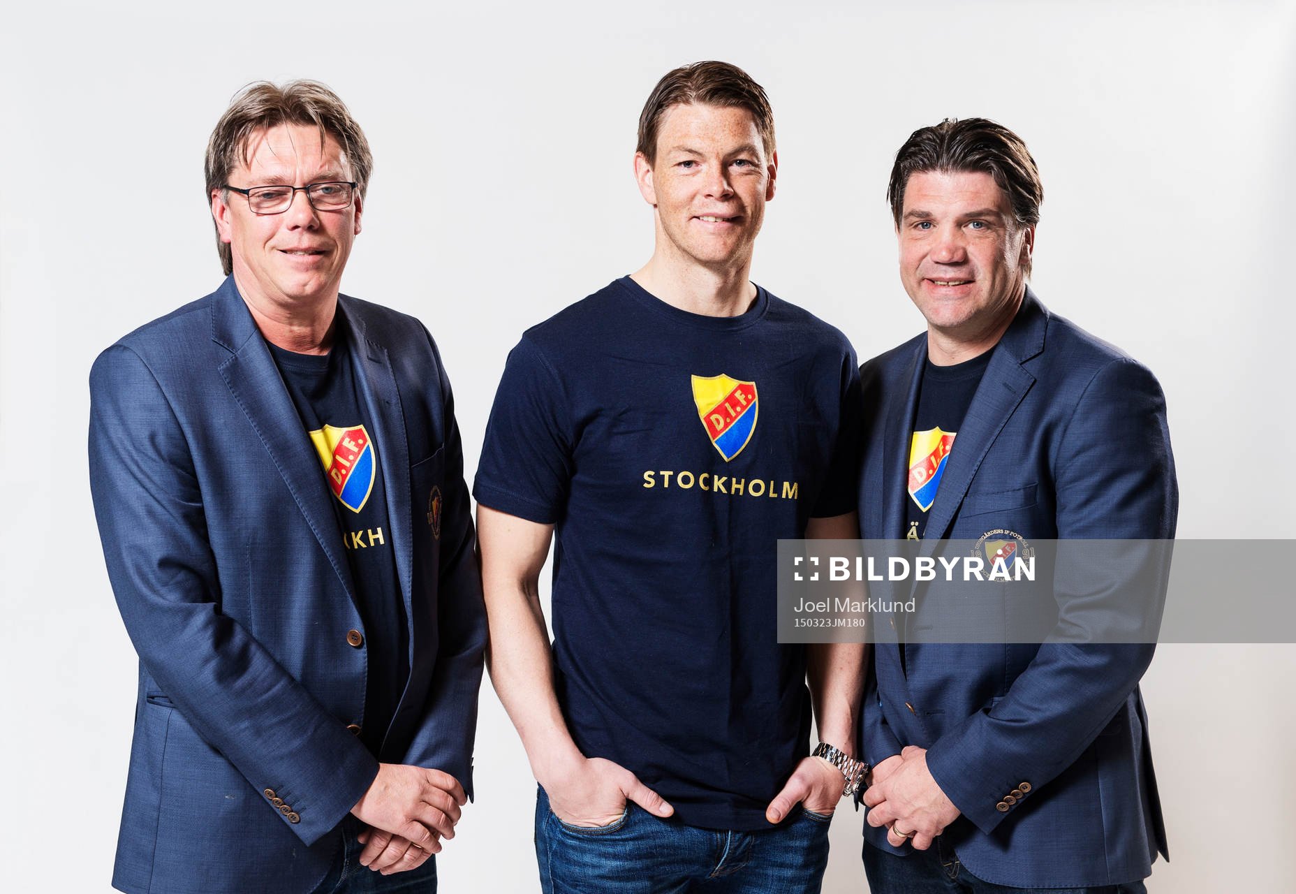 Djurgårdens tränare Per Olsson, Kenneth Höge och