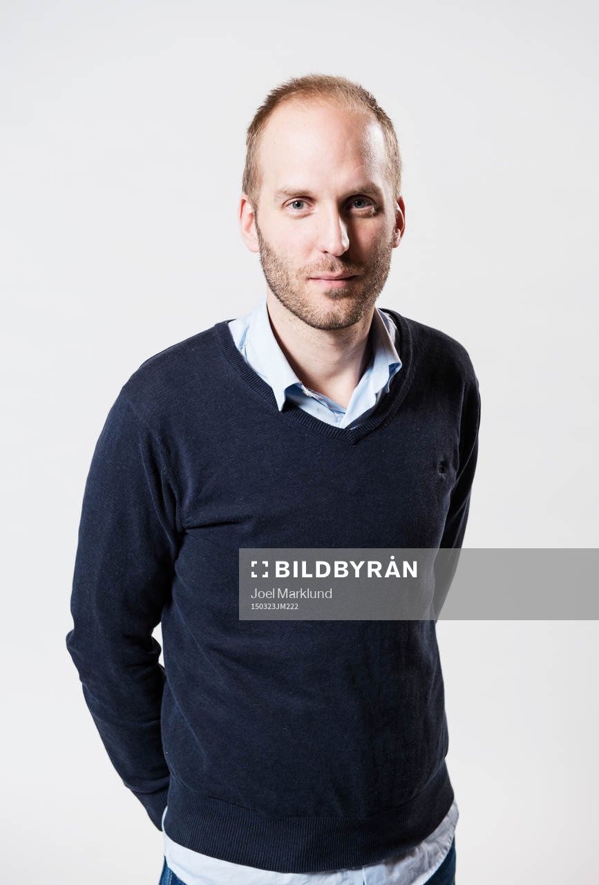 Svensk Elitfotbolls Robert Johansson poserar för ett porträtt under en upptaktsträff för Allsvenskan i fotboll den 23 mars 2015 i Stockholm.
