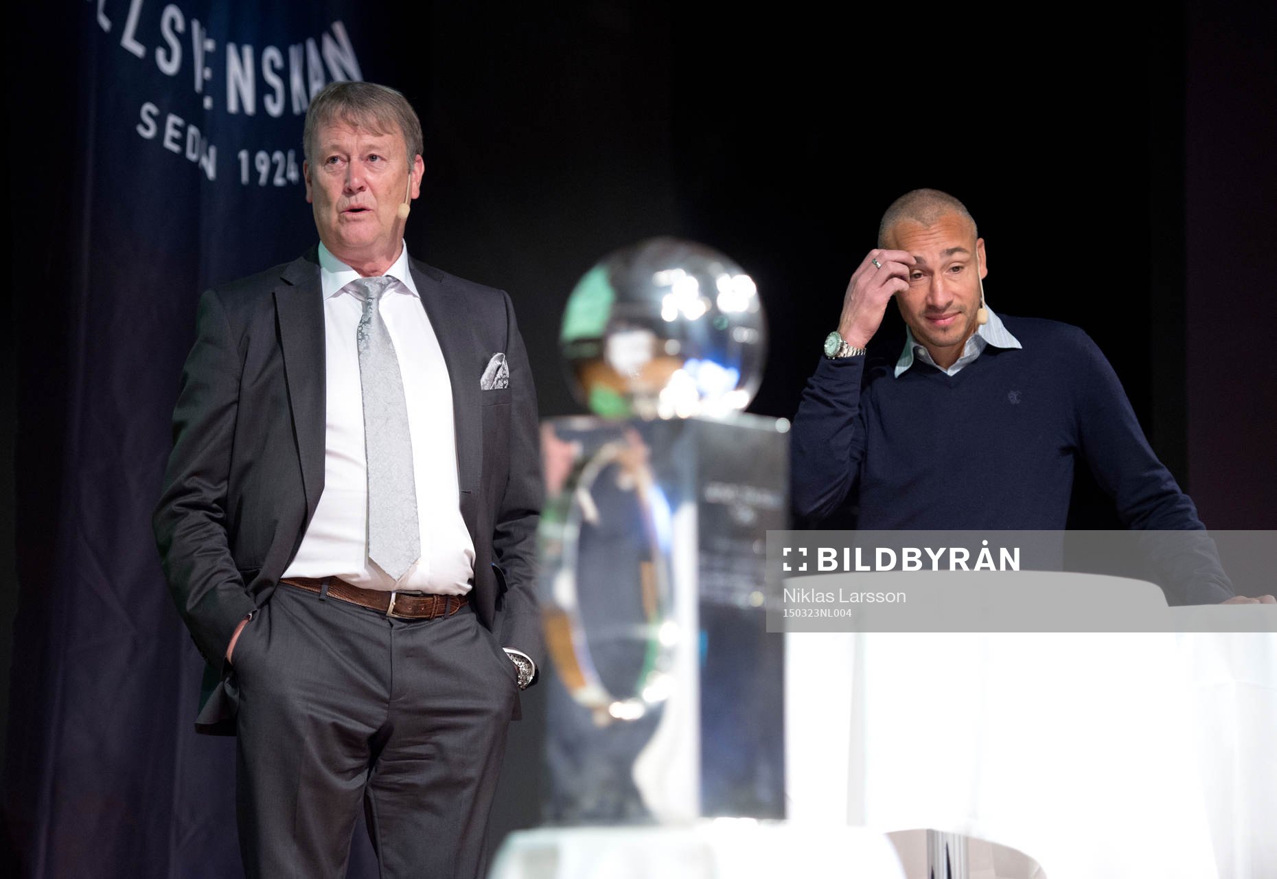 Åge Hareide, tränare Malmö och Henrik Larsson, tränare