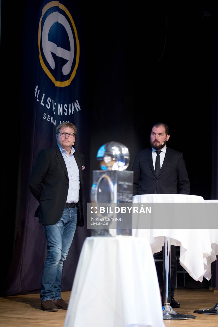 Peter Swärdh, tränare Kalmar och Alexander Axén,