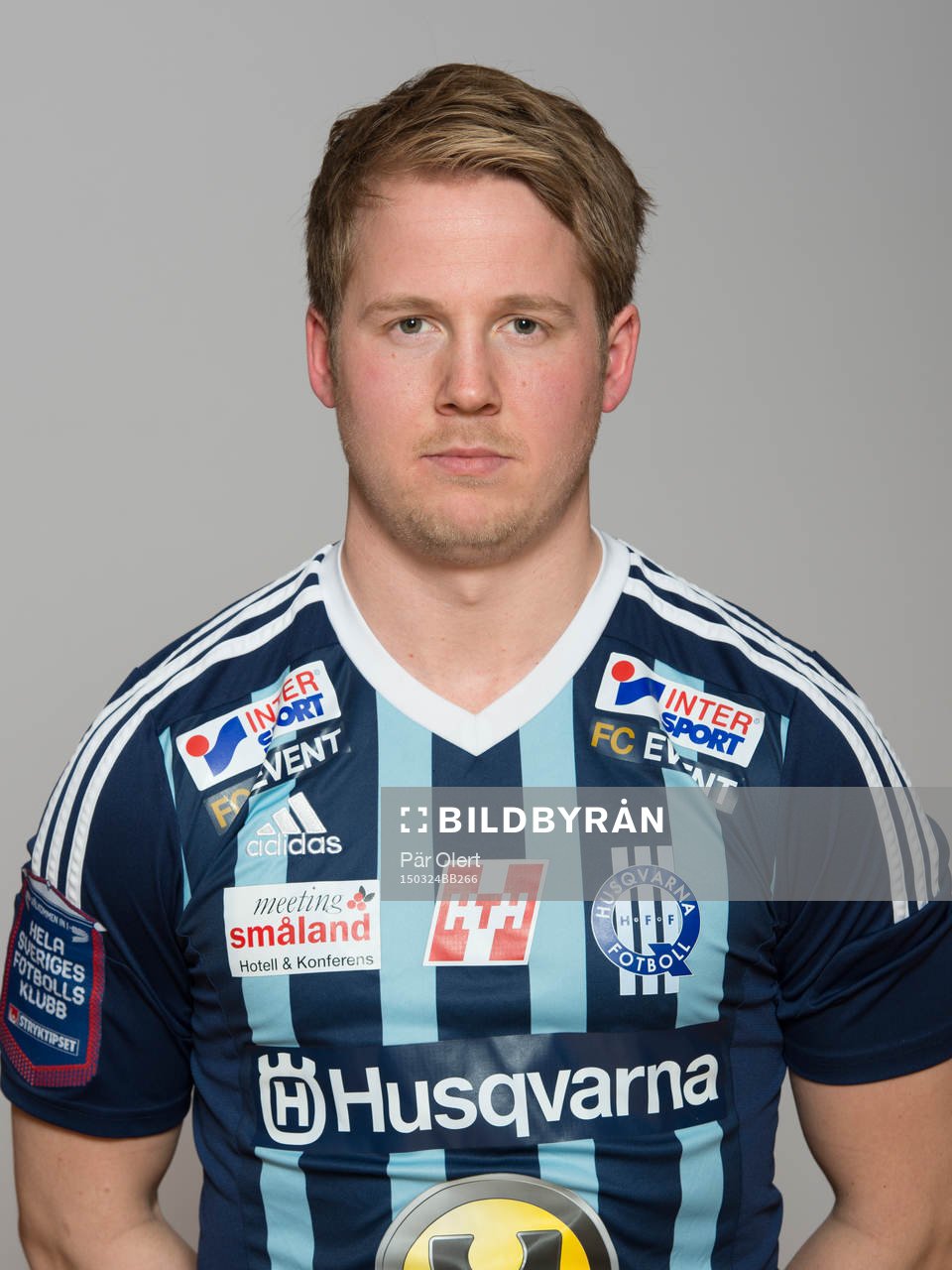 Jesper Ritheim poserar för ett porträtt den 24 mars 2015 i Husqvarna.