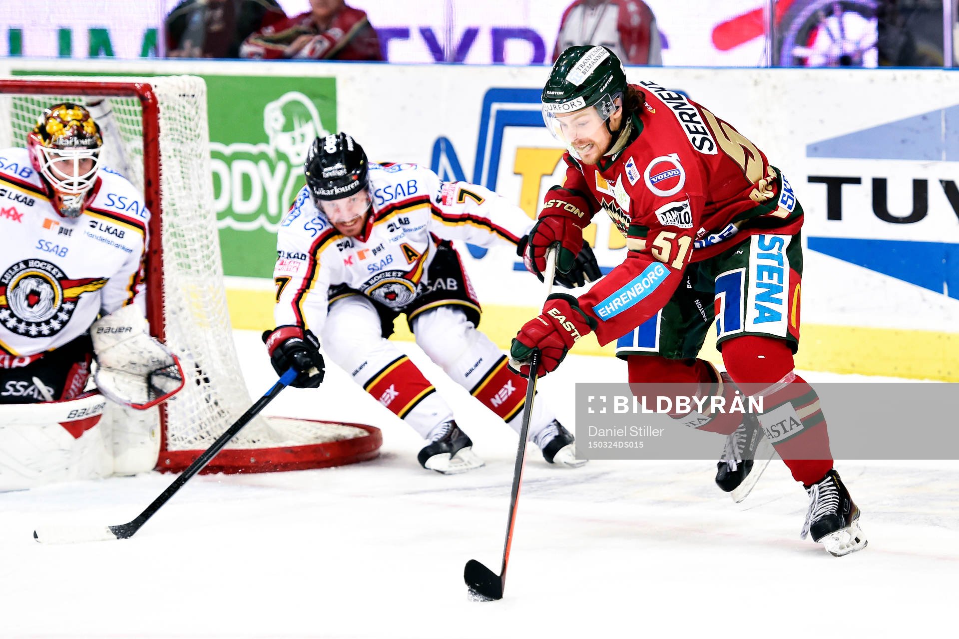 Luleås Jan Sandström och Frölundas Mats Rosseli Olsen