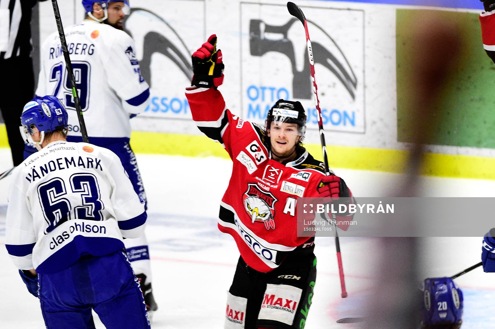 Malmö Redhawks Nicklas Jadeland jublar