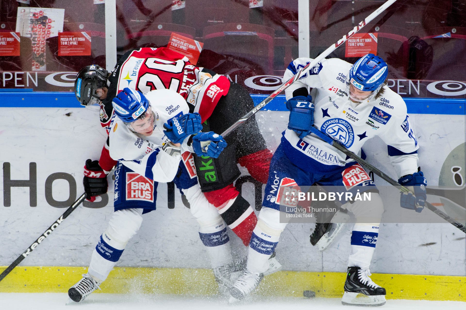 Leksands Daniel Josefsson och Tobias Forsberg trycker till