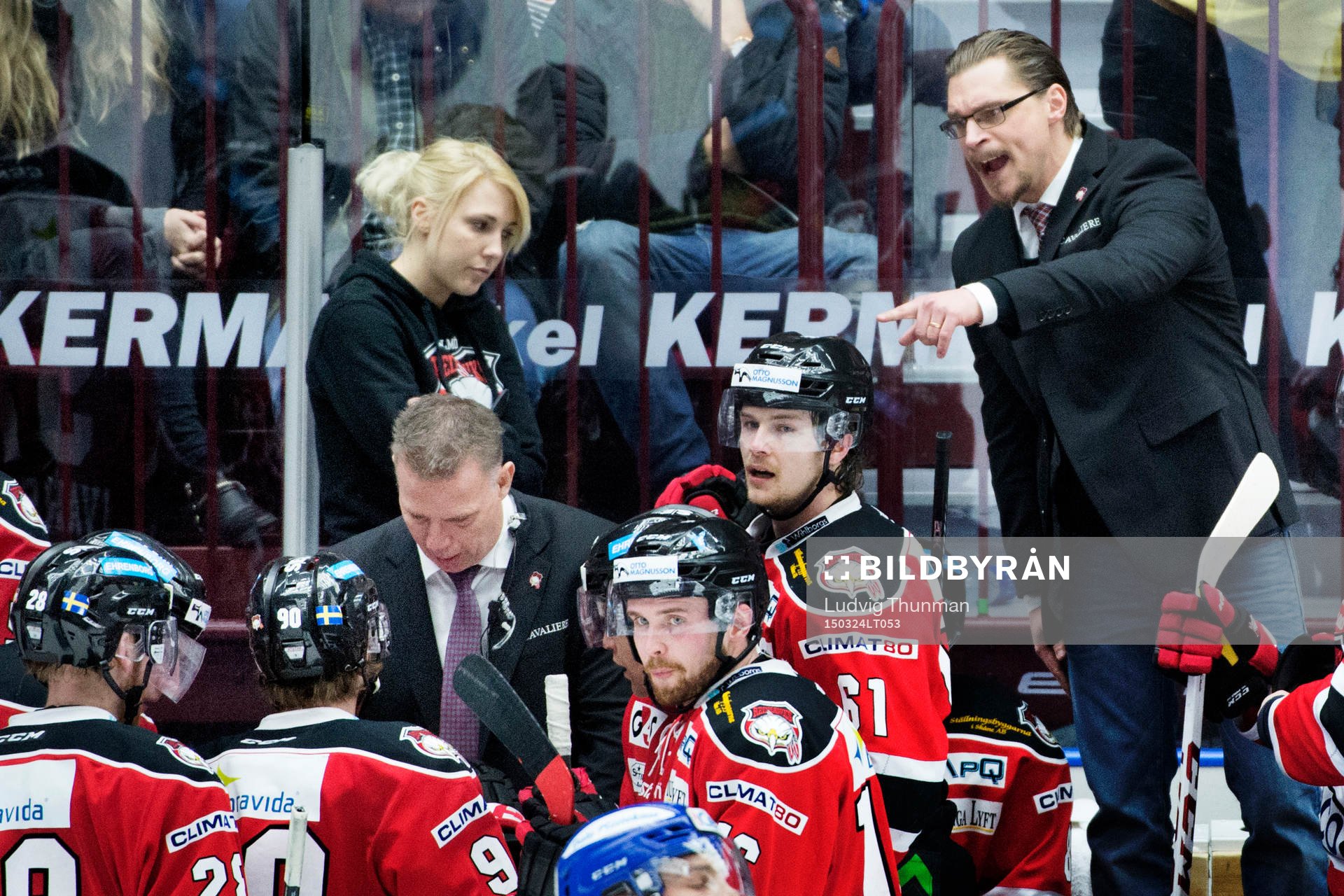 Malmö Redhawks tränare Mats Lusth och assisterande