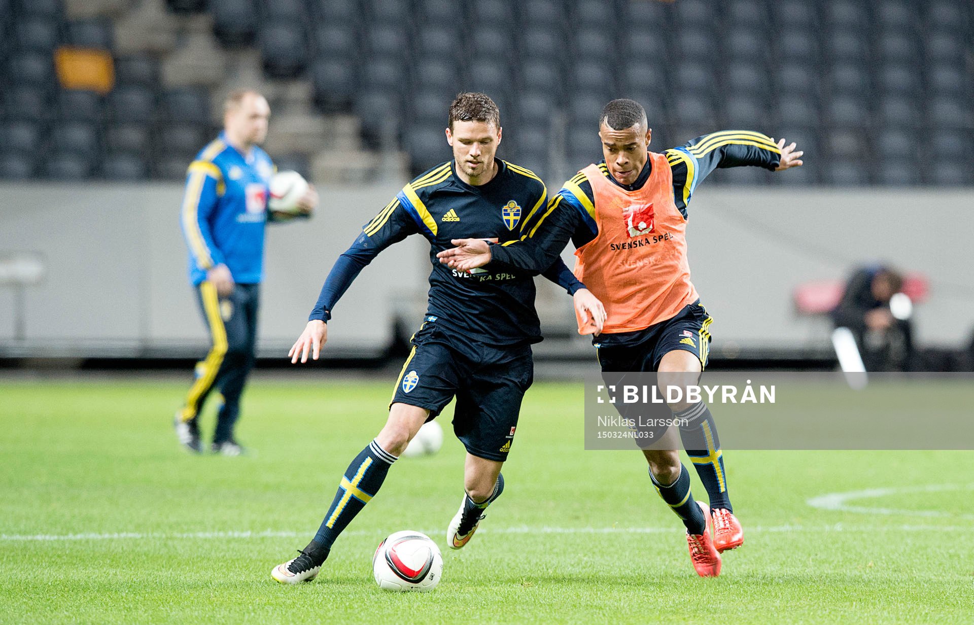 Sveriges Marcus Berg och Robin Quaison