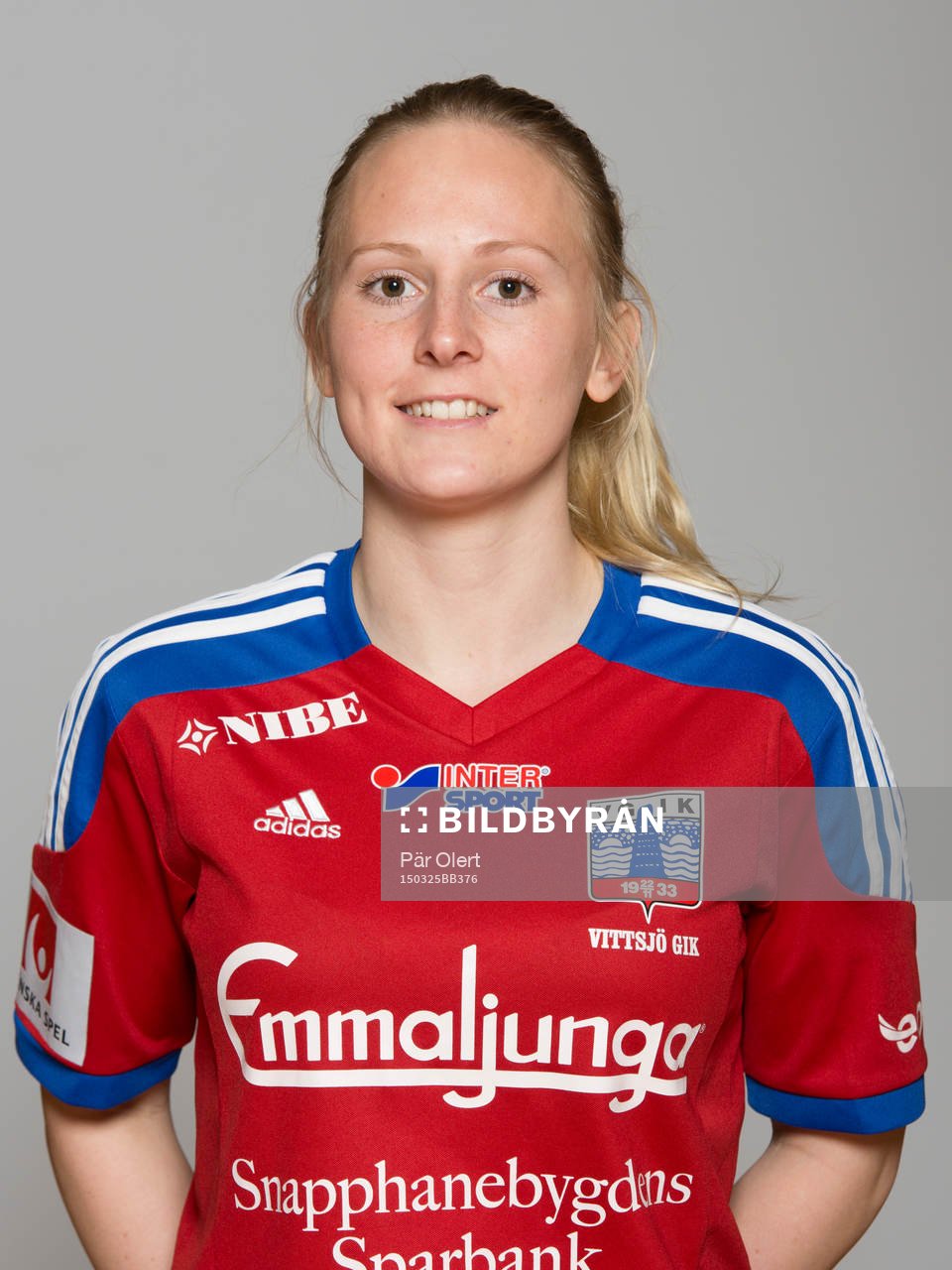 Emma Andersson poserar för ett porträtt den 25 mars 2015 i Vittsjö.