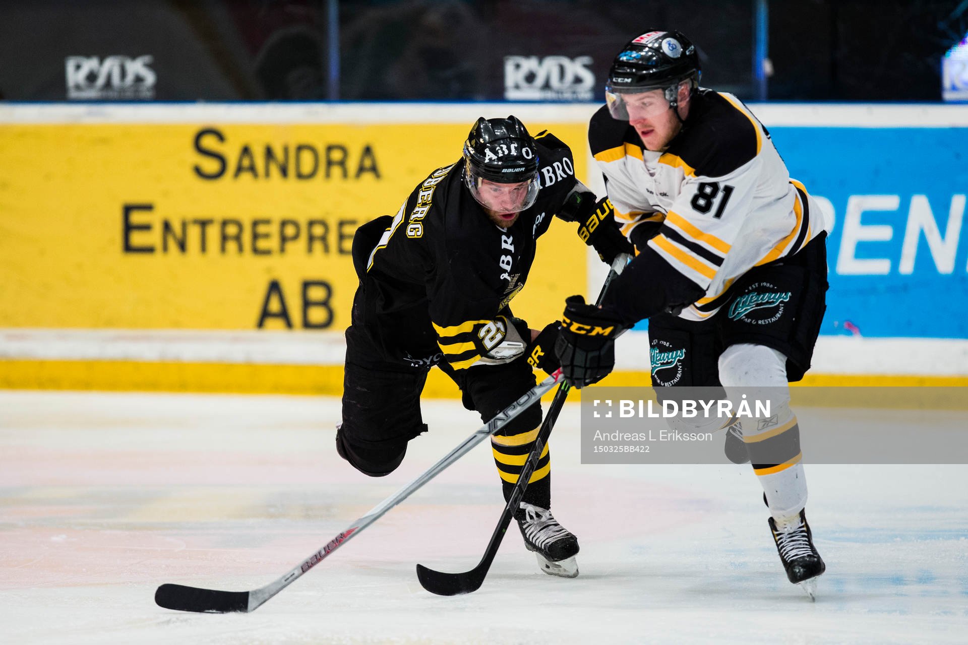 s Christian Sandberg och Panterns Carl-Johan Sjögren i