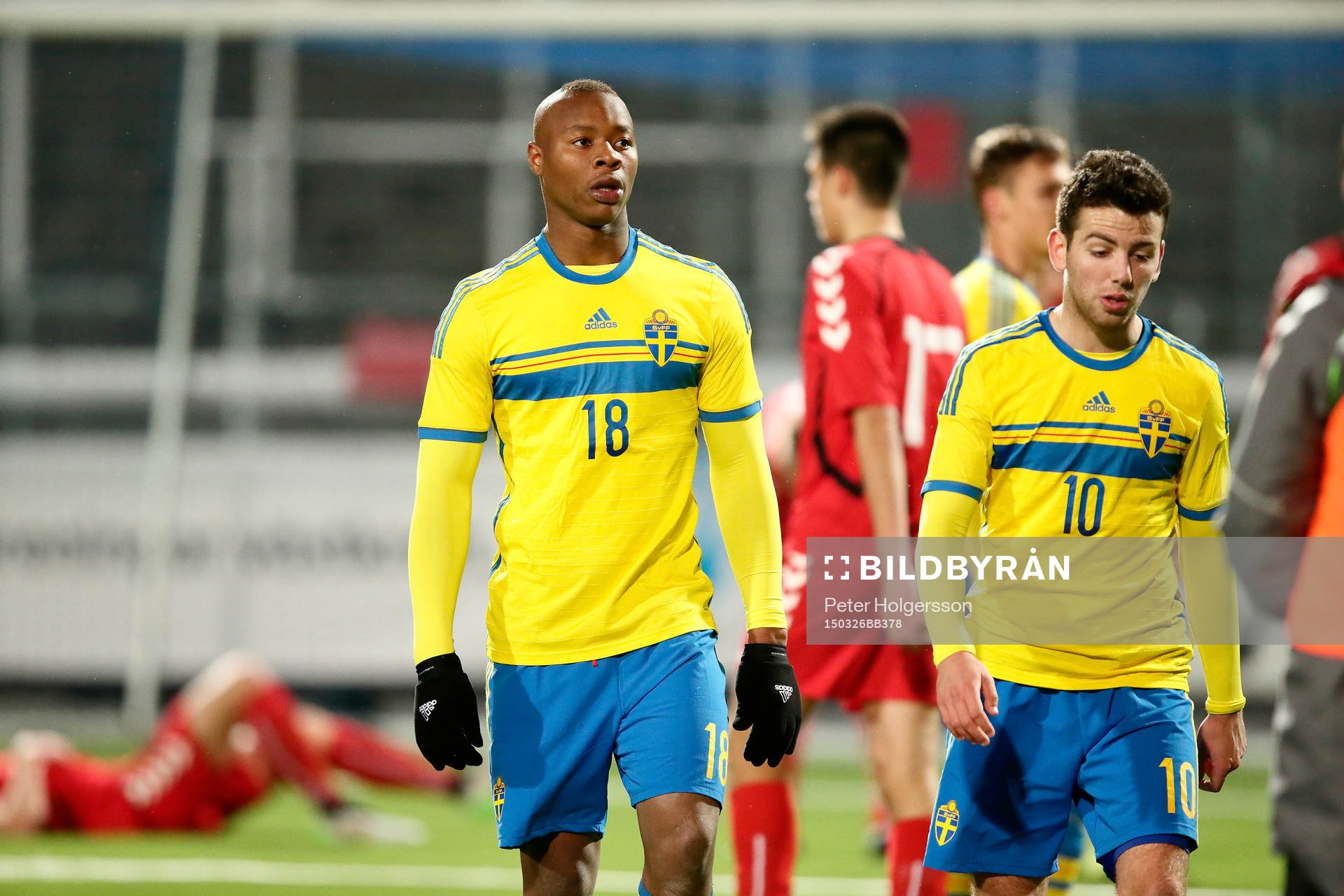 Sveriges Carlos Strandberg och Erdal Rakip