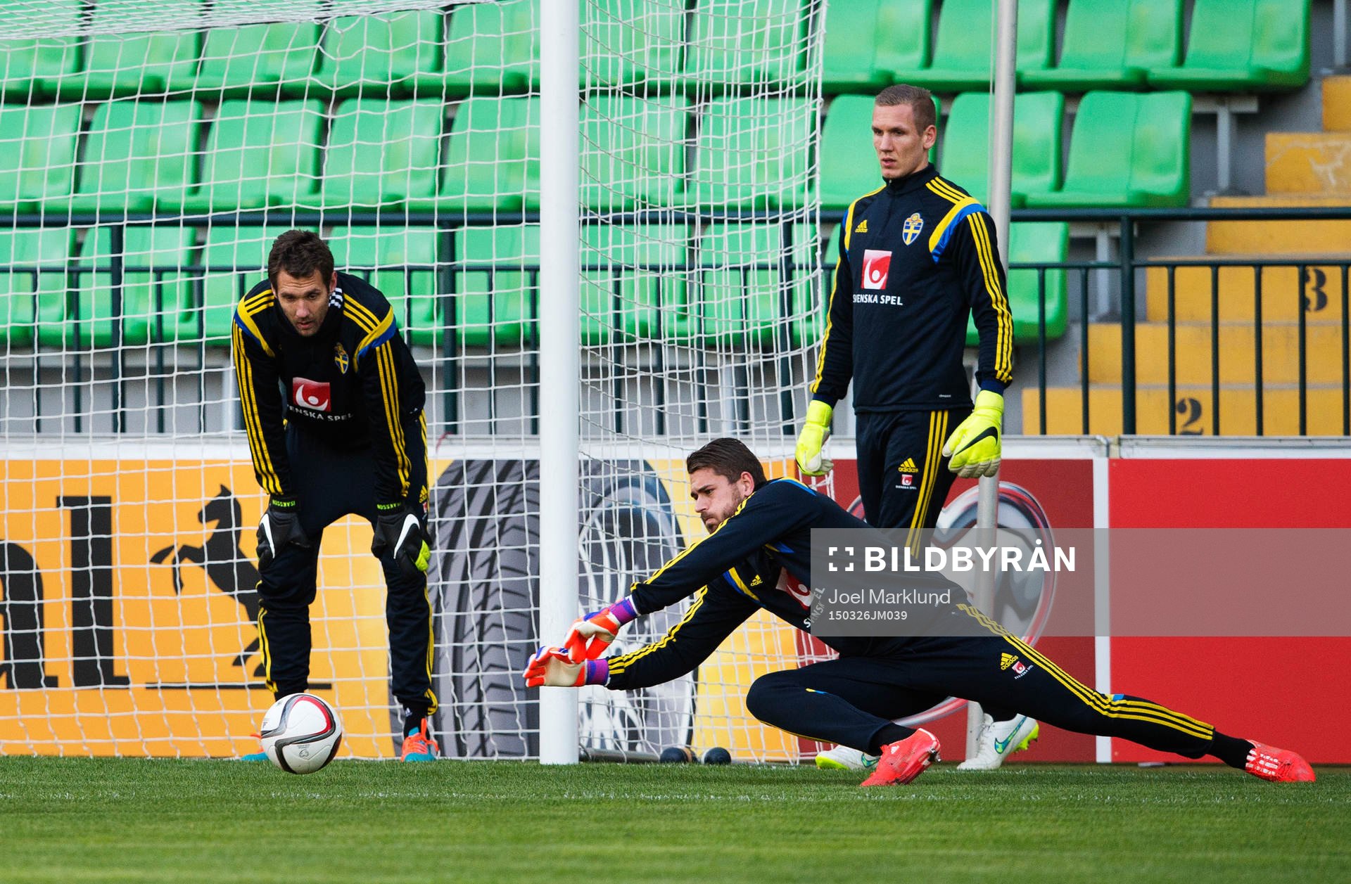 Målvakterna Andreas Isaksson, Kristoffer Nordfeldt och