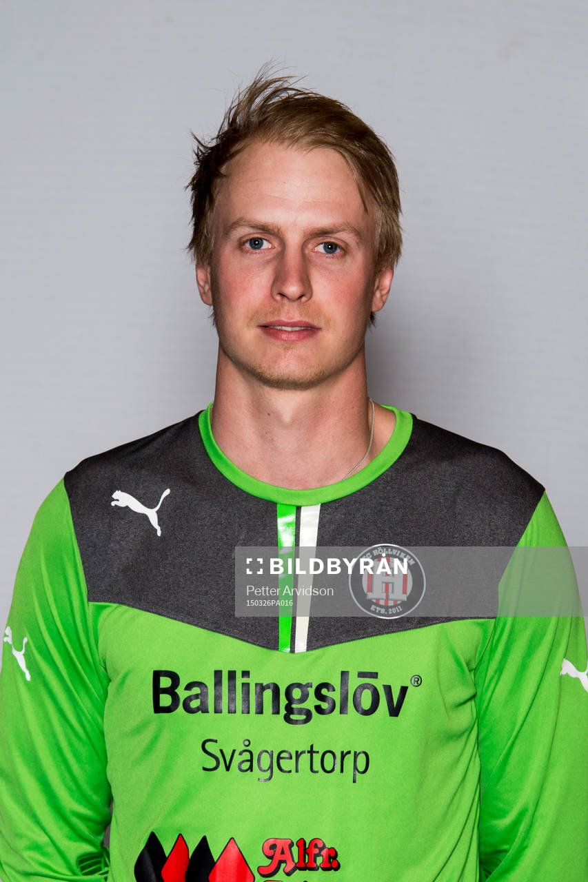 Höllvikens målvakt Nicklas Hammer