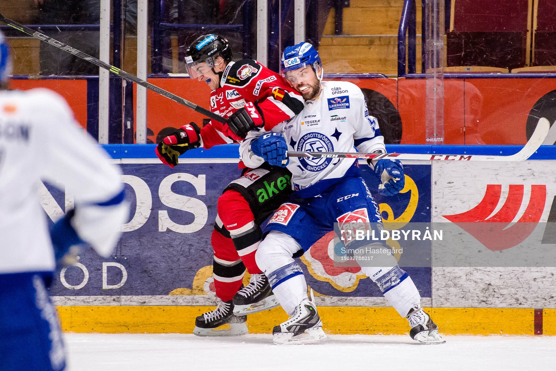 Malmö Redhawks Nils Andersson och Leksands Kevin Kapstad