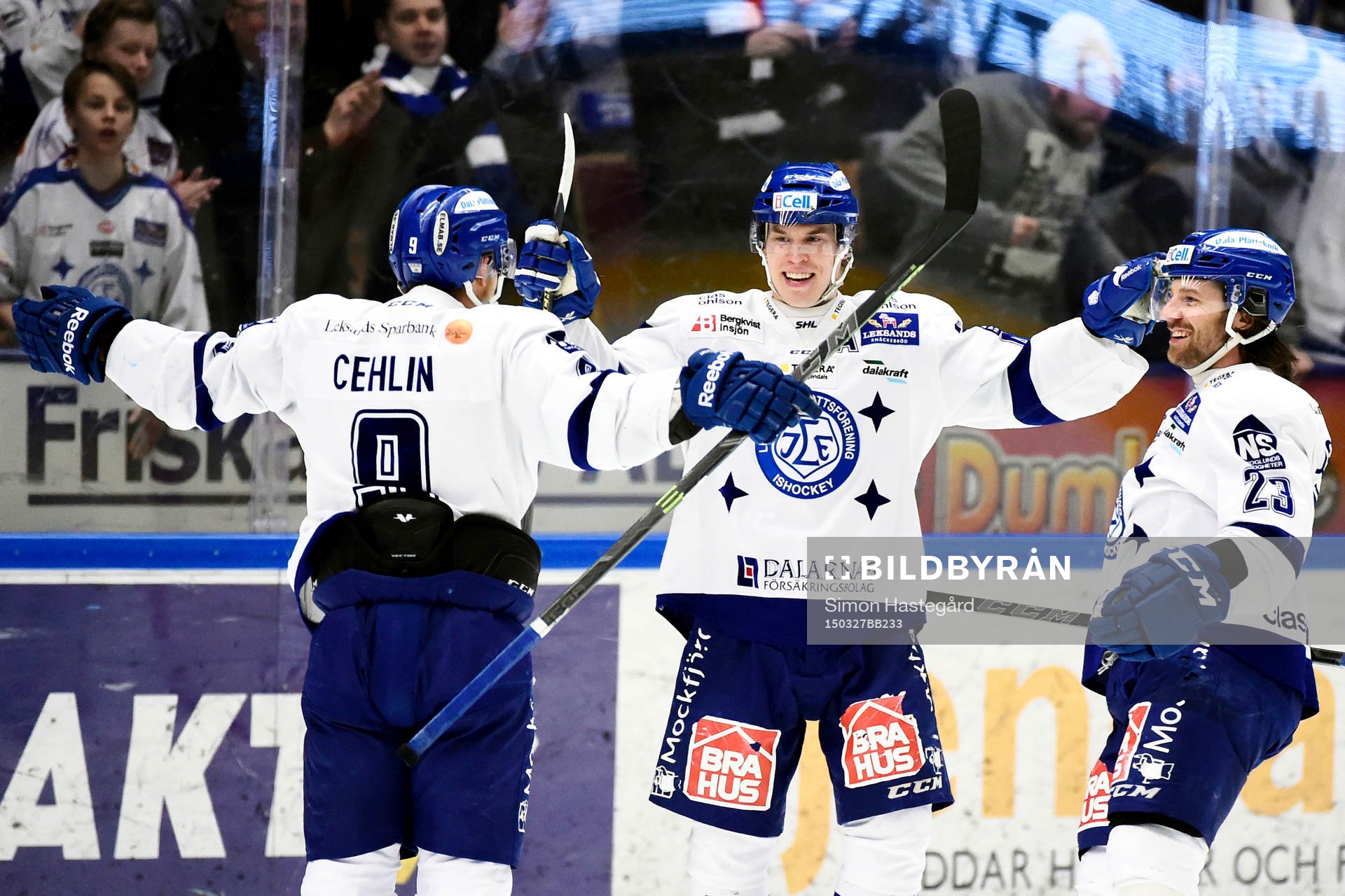 Leksands Patrick Cehlin, Tomi Sallinen och  Daniel