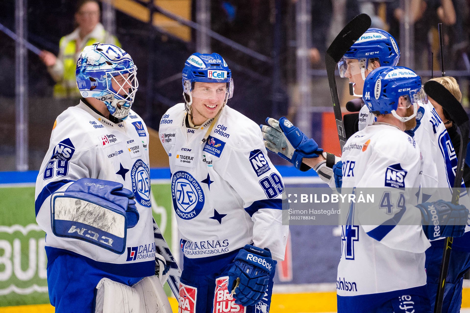 Leksands David Åslin ,m, jublar