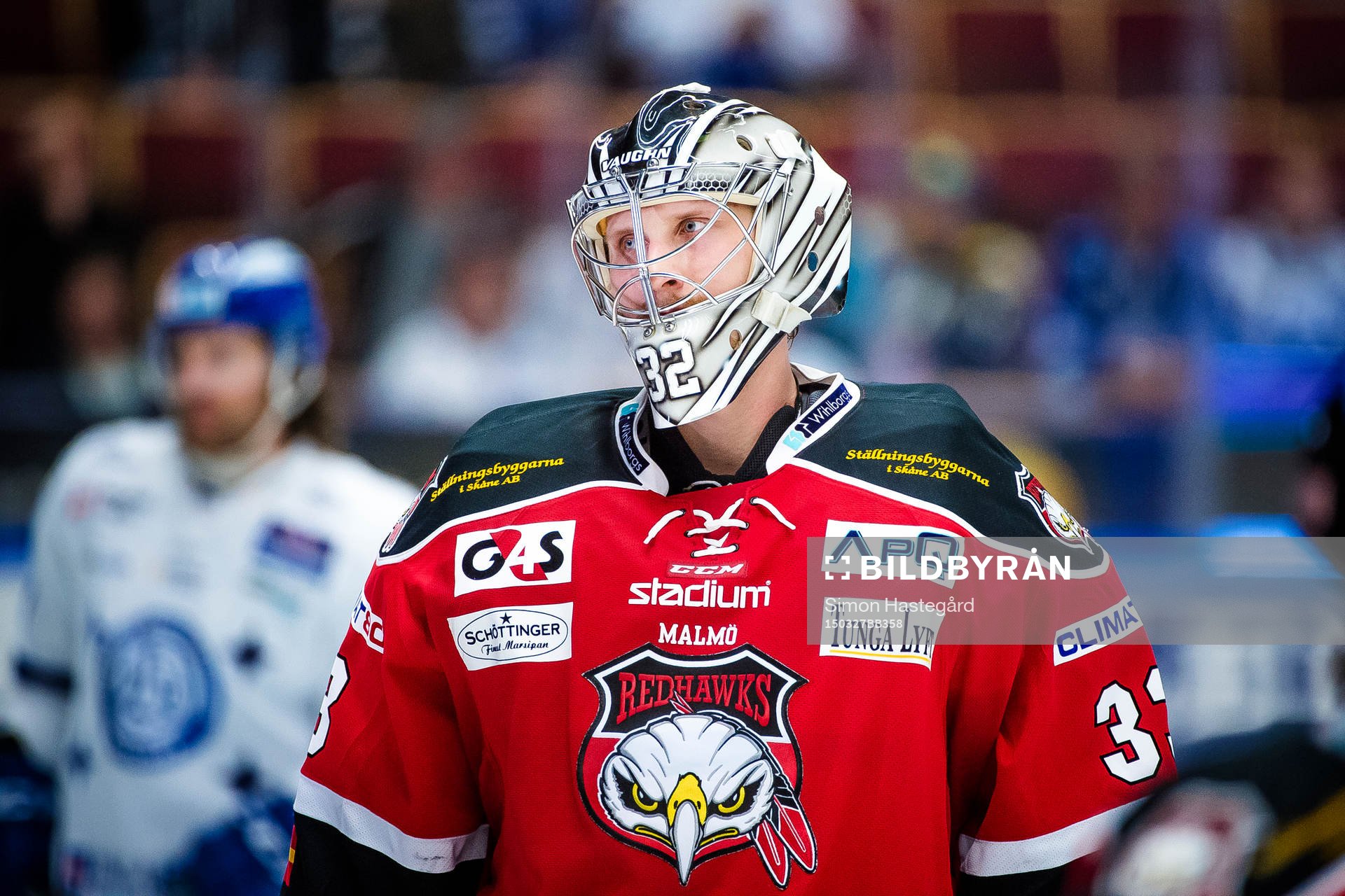 Malmö Redhawks målvakt Niko Hovinen