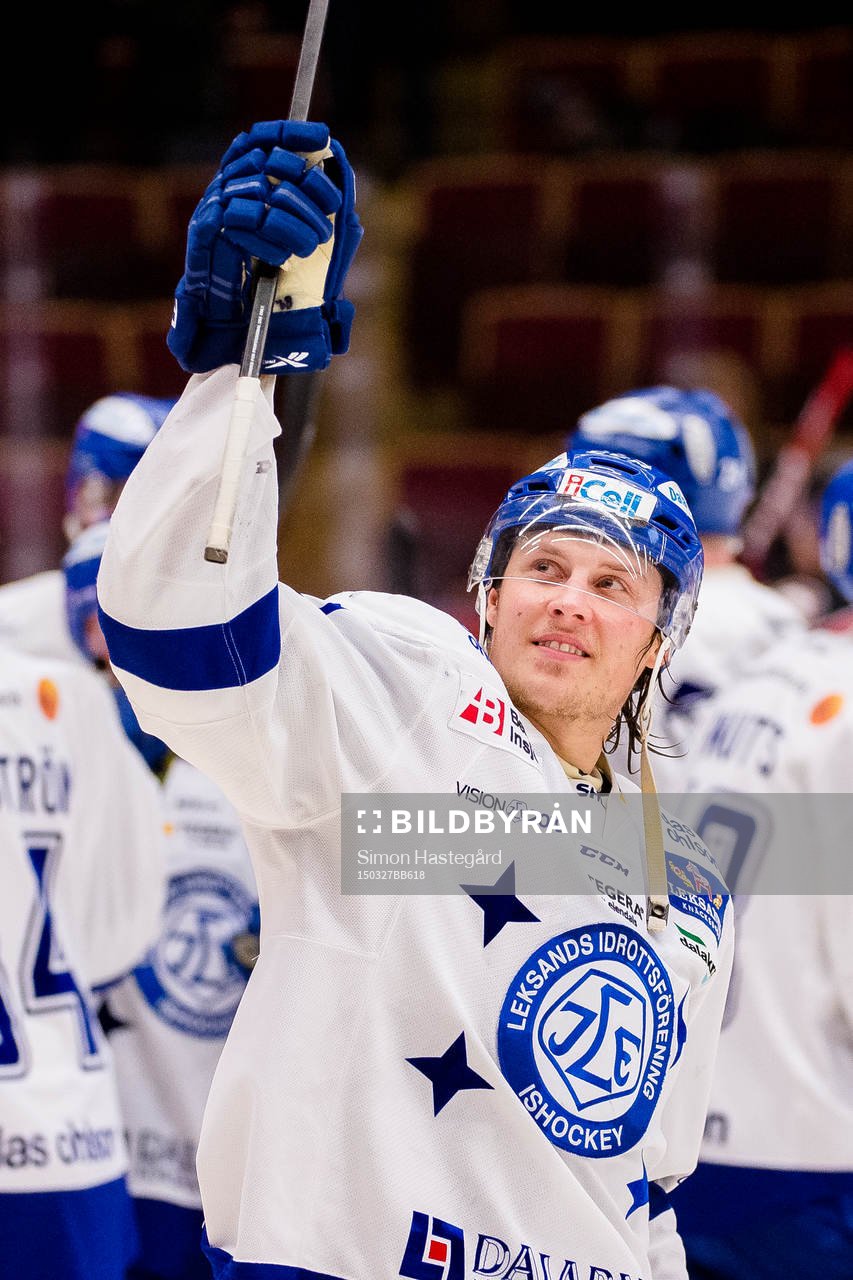 Leksands David Åslin jublar
