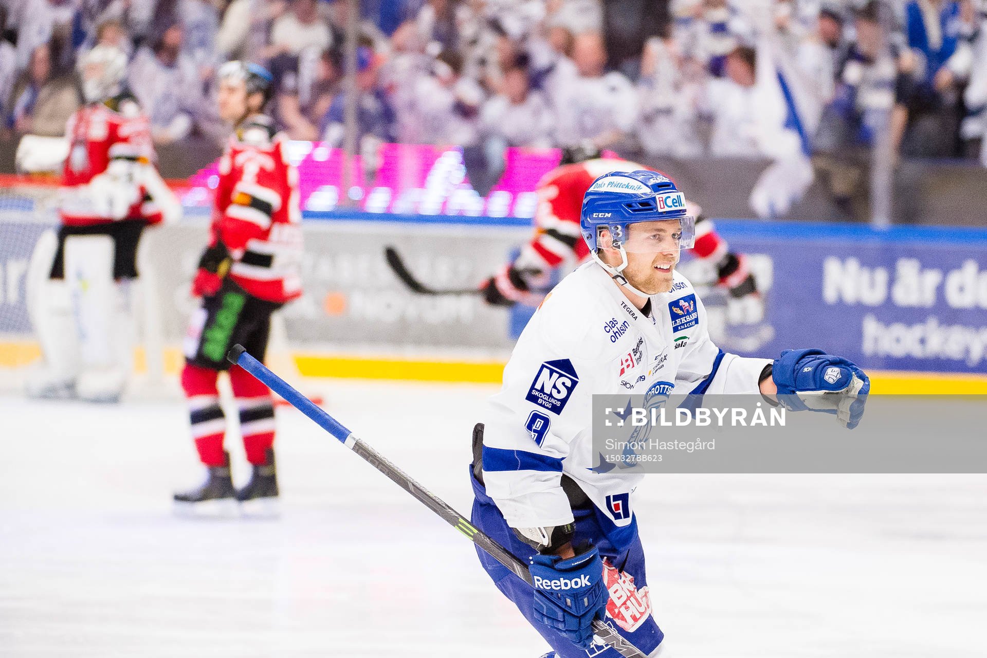 Leksands Patrick Cehlin jublar