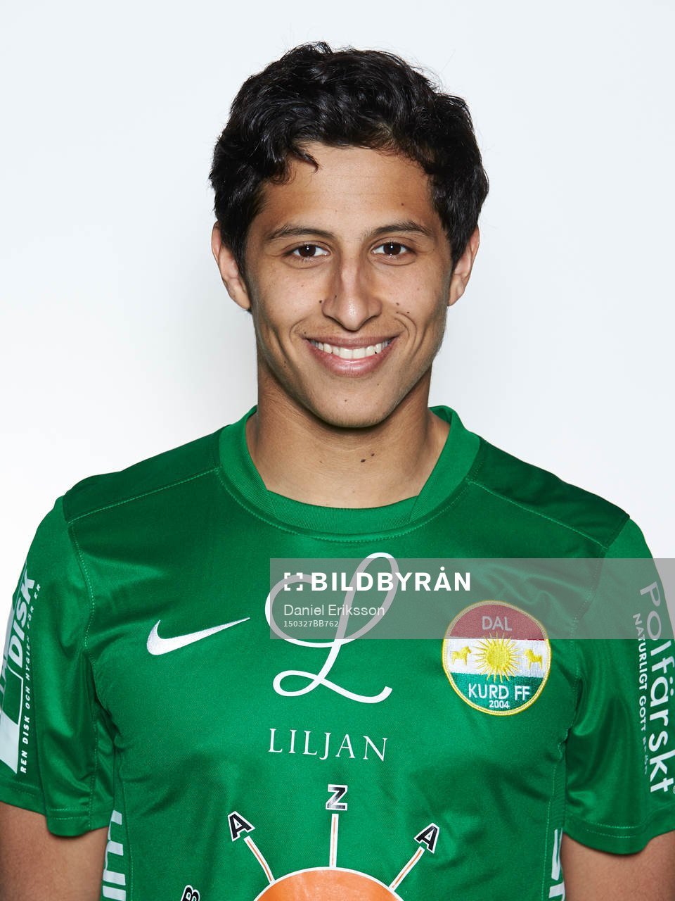 Dalkurd FFs Ahmed Awad poserar för ett porträtt den 27 mars 2015 i Borlänge.
