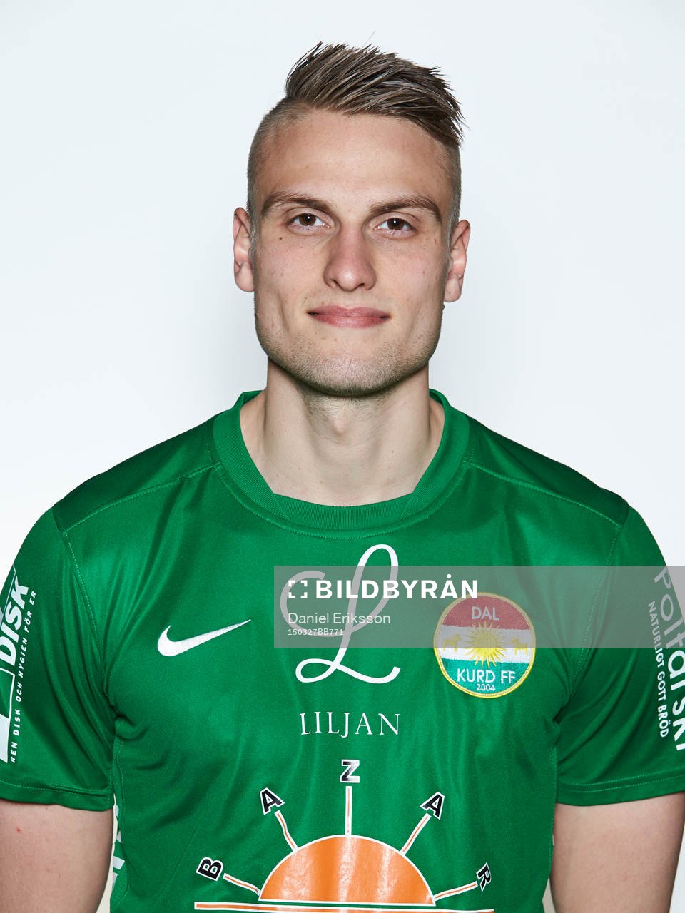 Dalkurd FFs Eric Tˆrnros poserar för ett porträtt den 27 mars 2015 i Borlänge.