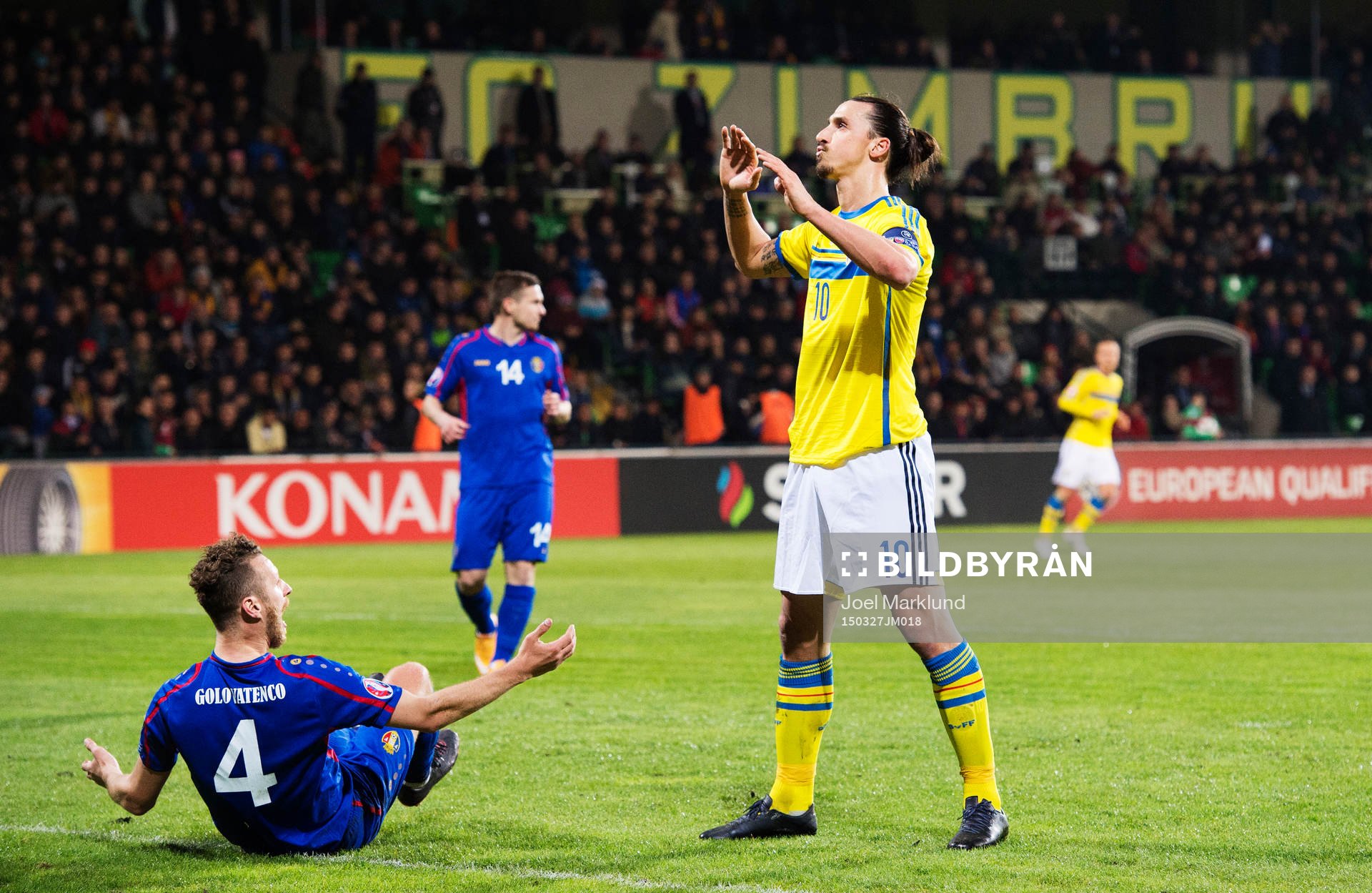 Moldaviens Victor Golovatenco och Sveriges Zlatan