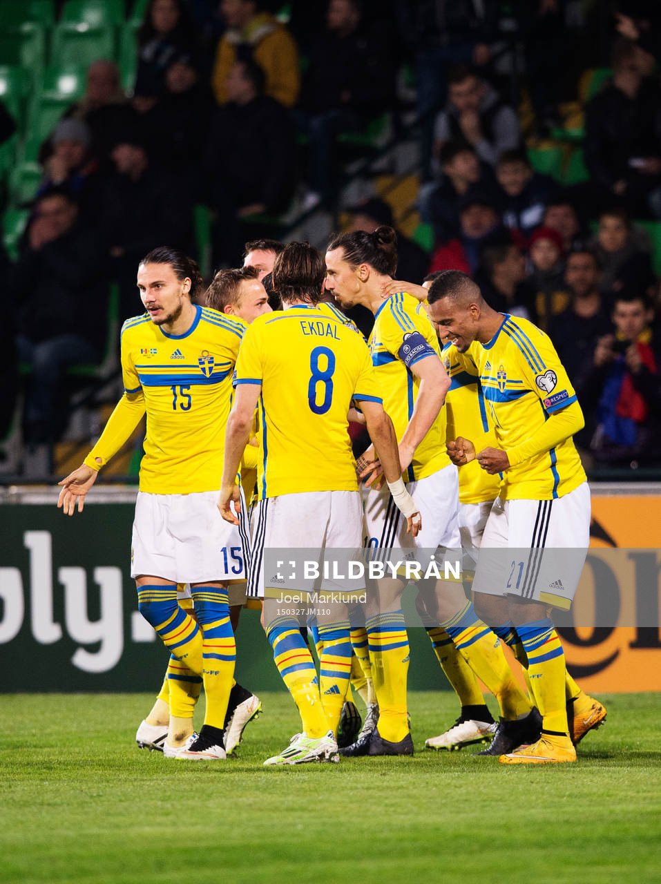 Sveriges Erik Johansson, Pierre Bengtsson, Kim Källström,