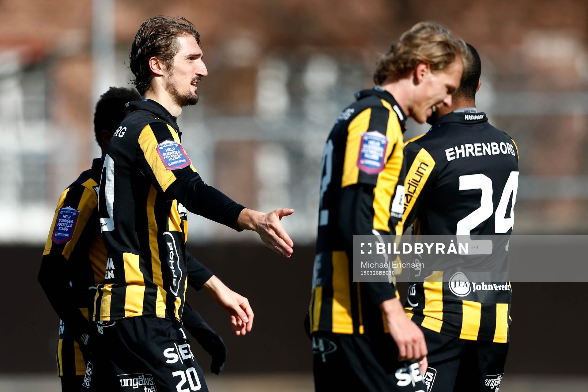 Häckens Dardan Rexhepi firar