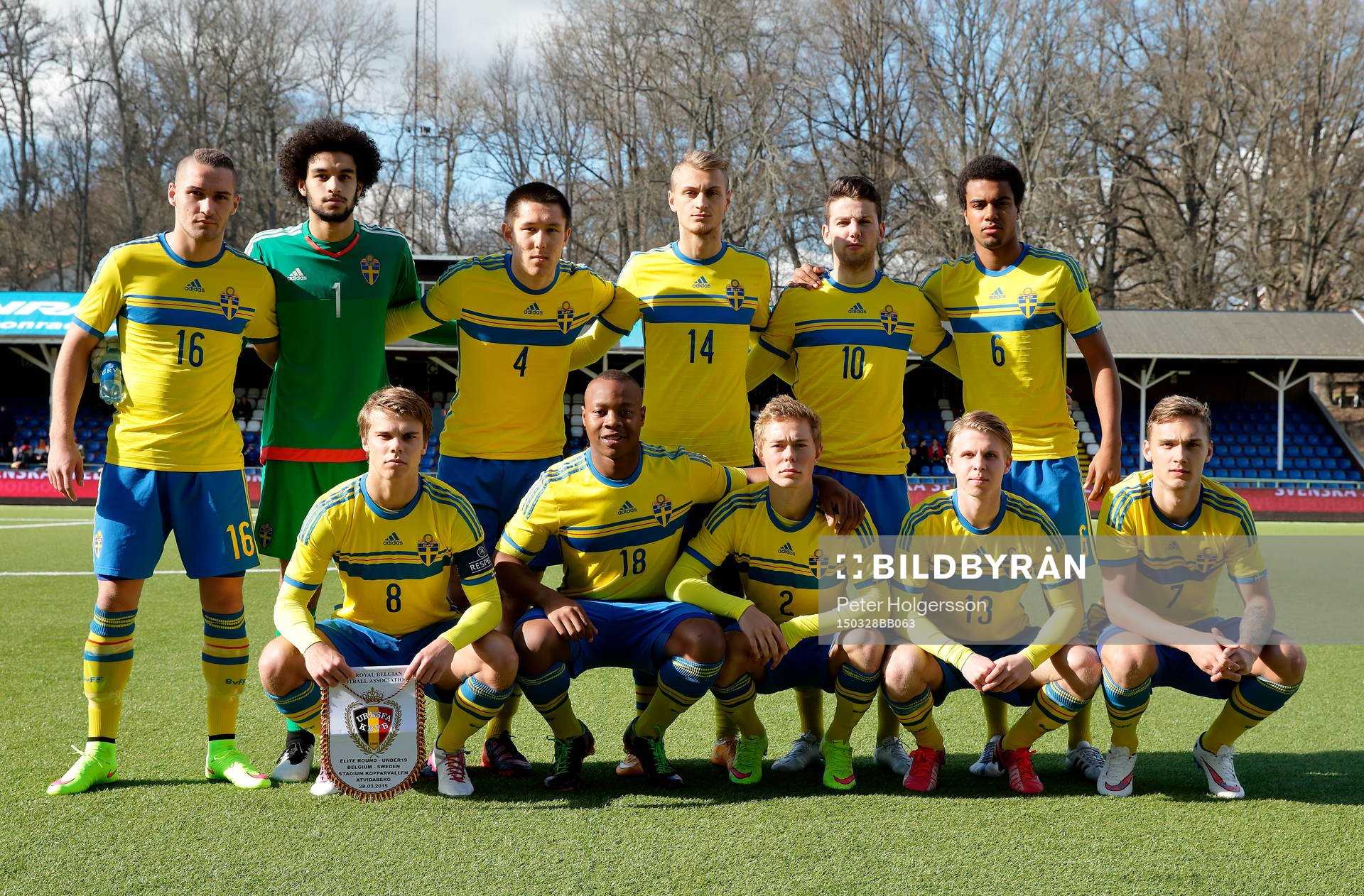 Sveriges startelva med Gustav Engvall, Sixten Mohlin,