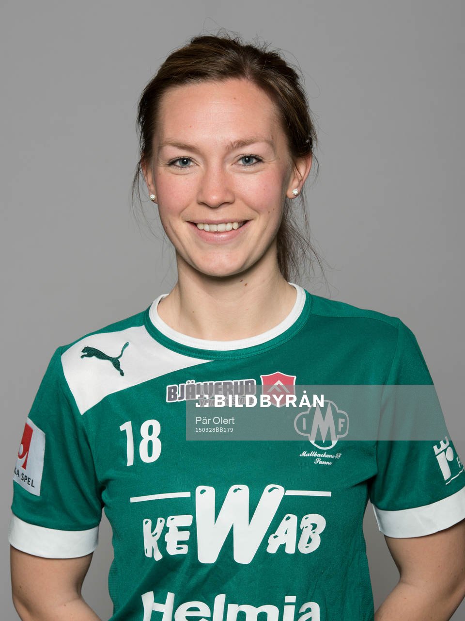 Sandra Andersson poserar för ett porträtt  i den 28 Mars 2015 i Sunne. 