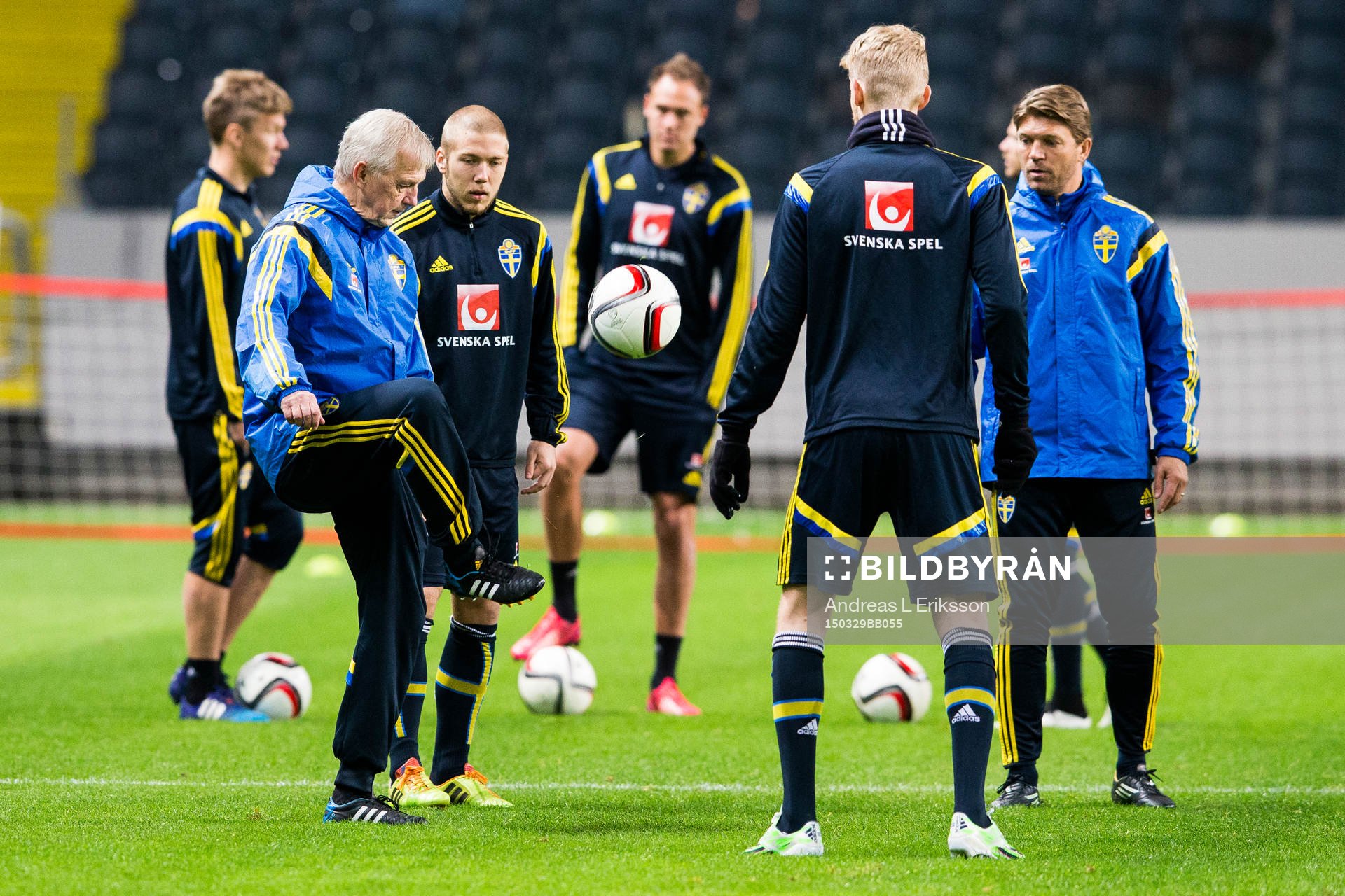 Sveriges landslagschef Lars Richt och players manager
