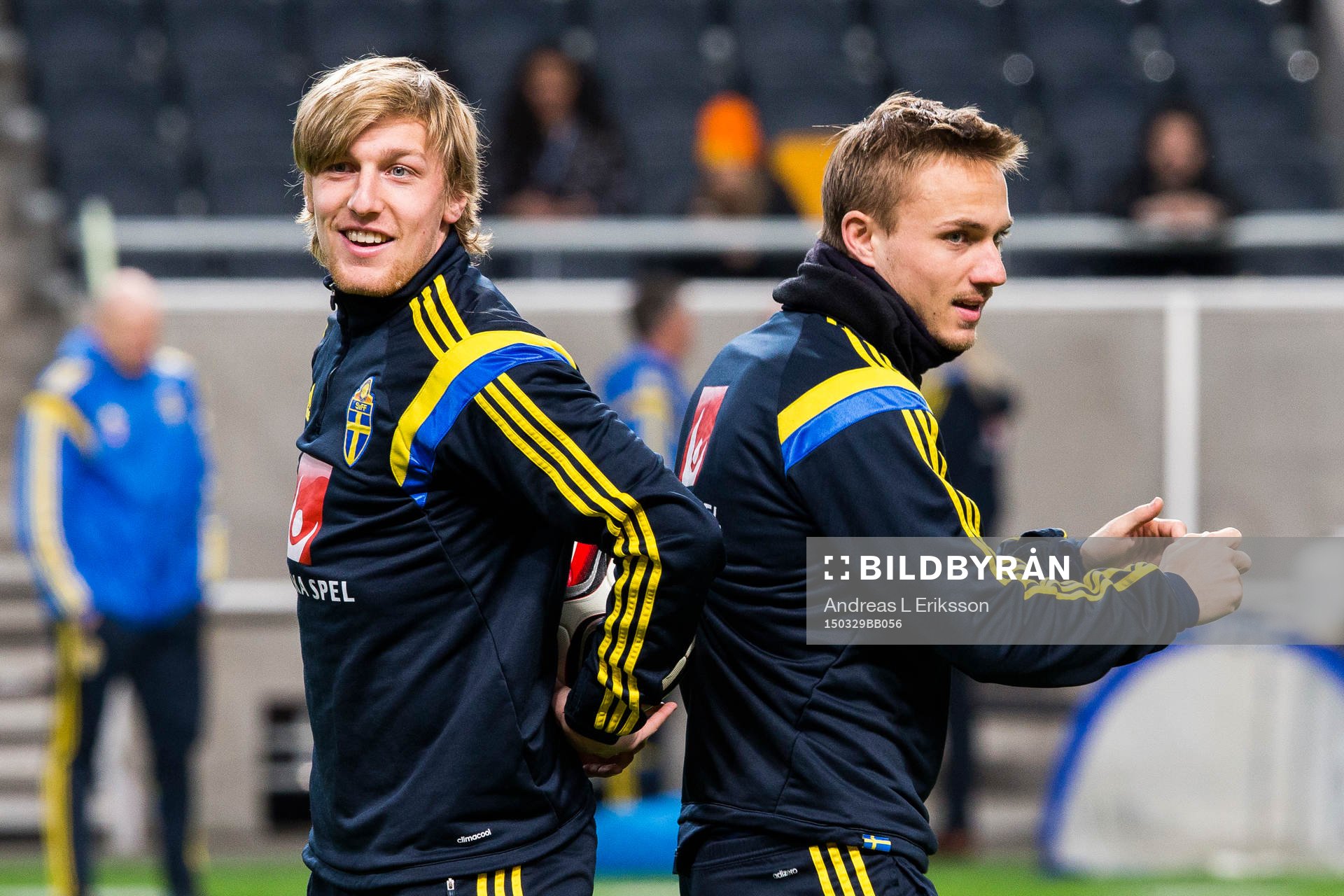 Sveriges Emil Forsberg och Pierre Bengtsson