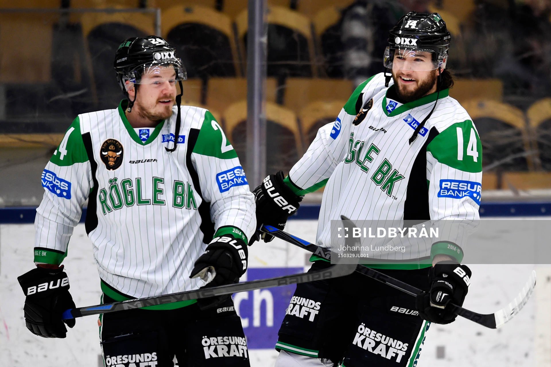 Rögles Peter LeBlanc och Jordan Smotherman värmer upp
